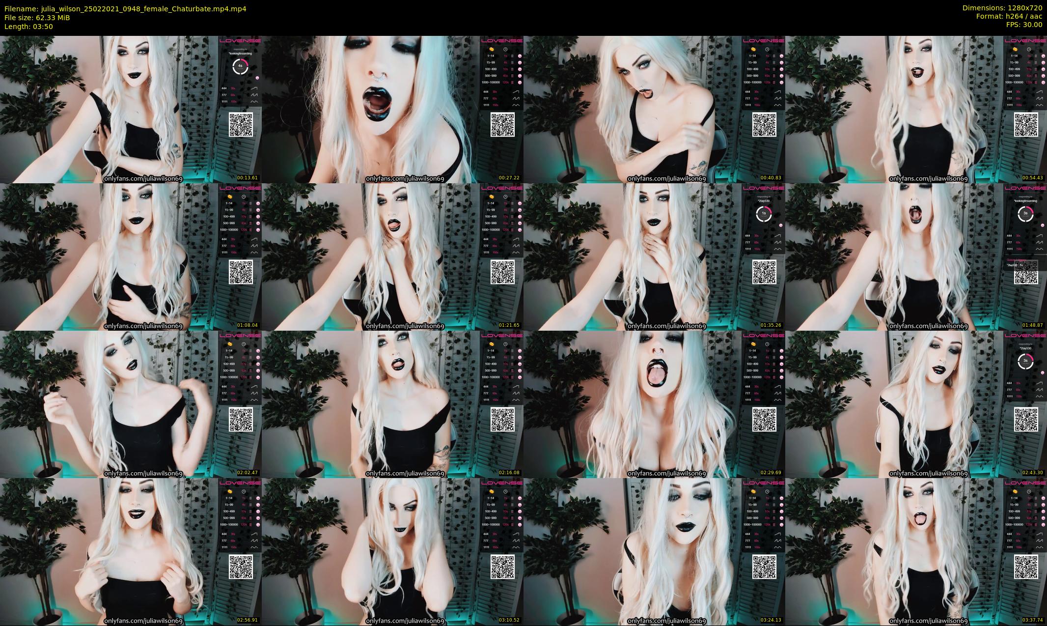 julia_wilson — 4 minute Chaturbate female cam show recording, 720p, Feb 25, 2021