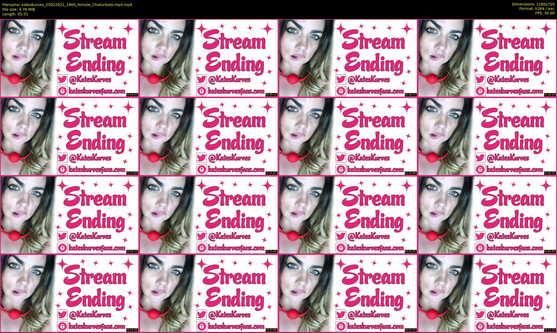 kateskurves — 6 minute Chaturbate female cam show recording, 720p, Feb 25, 2021