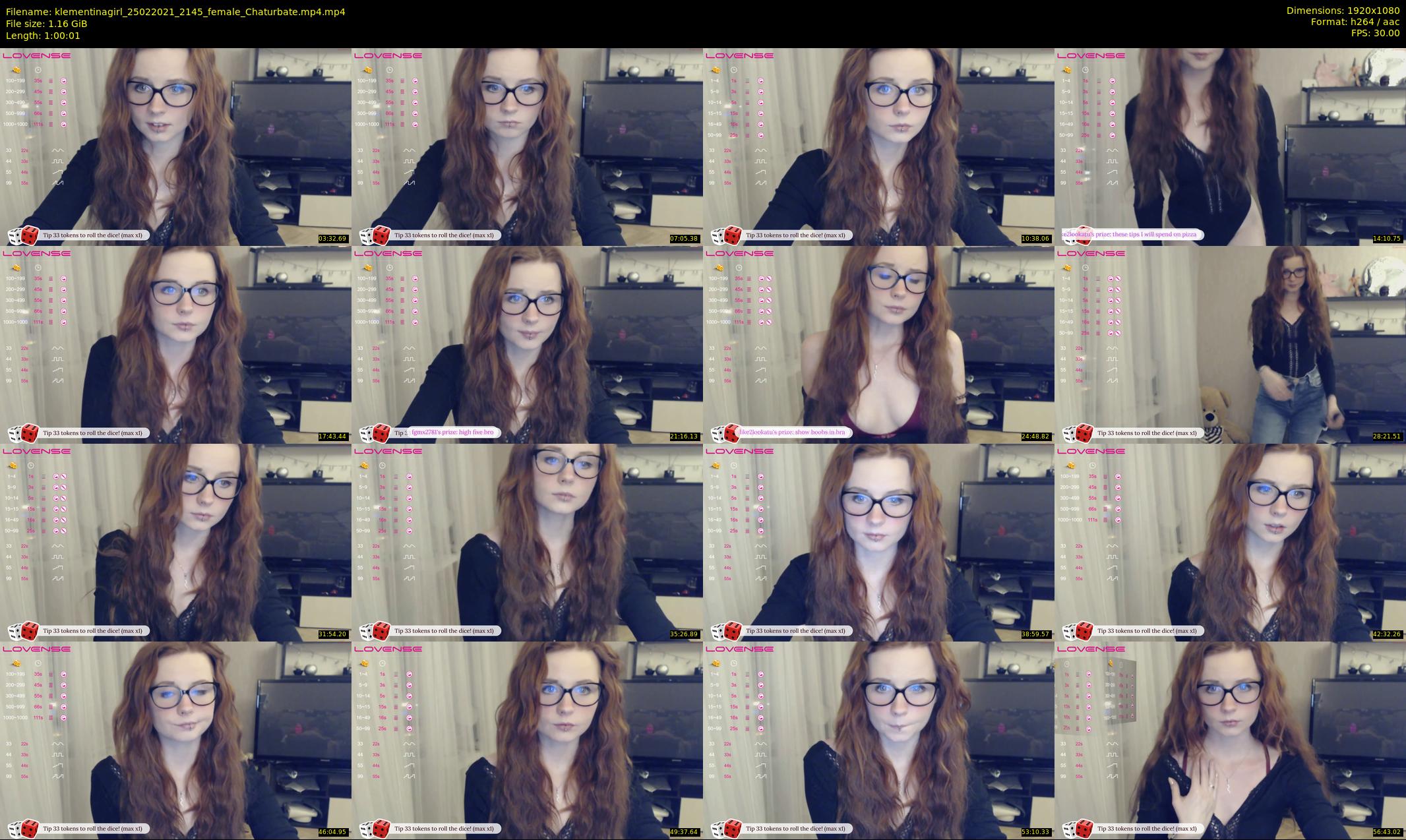 klementinagirl — 61 minute Chaturbate female cam show recording, 1080p, Feb 25, 2021