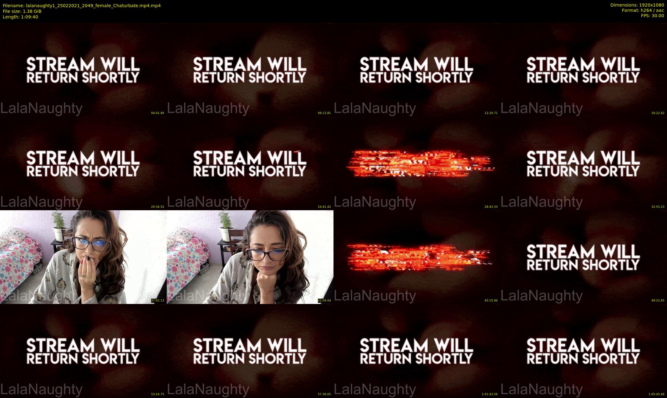 lalanaughty1 — 70 minute Chaturbate female cam show recording, 1080p, Feb 25, 2021