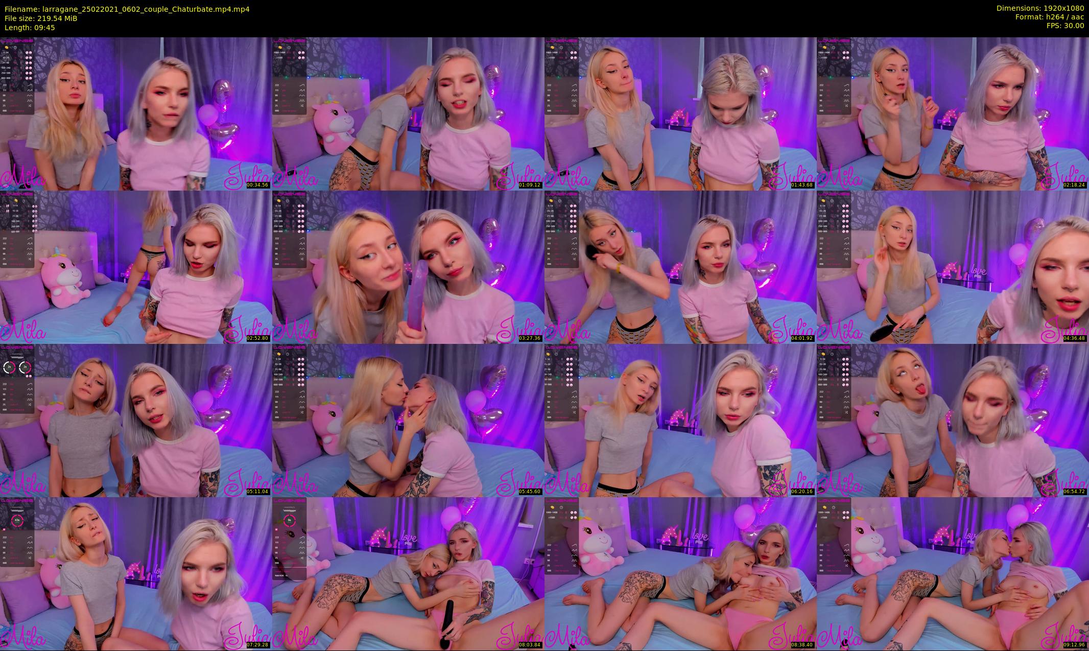 larragane — 10 minute Chaturbate couple cam show recording, 1080p, Feb 25, 2021
