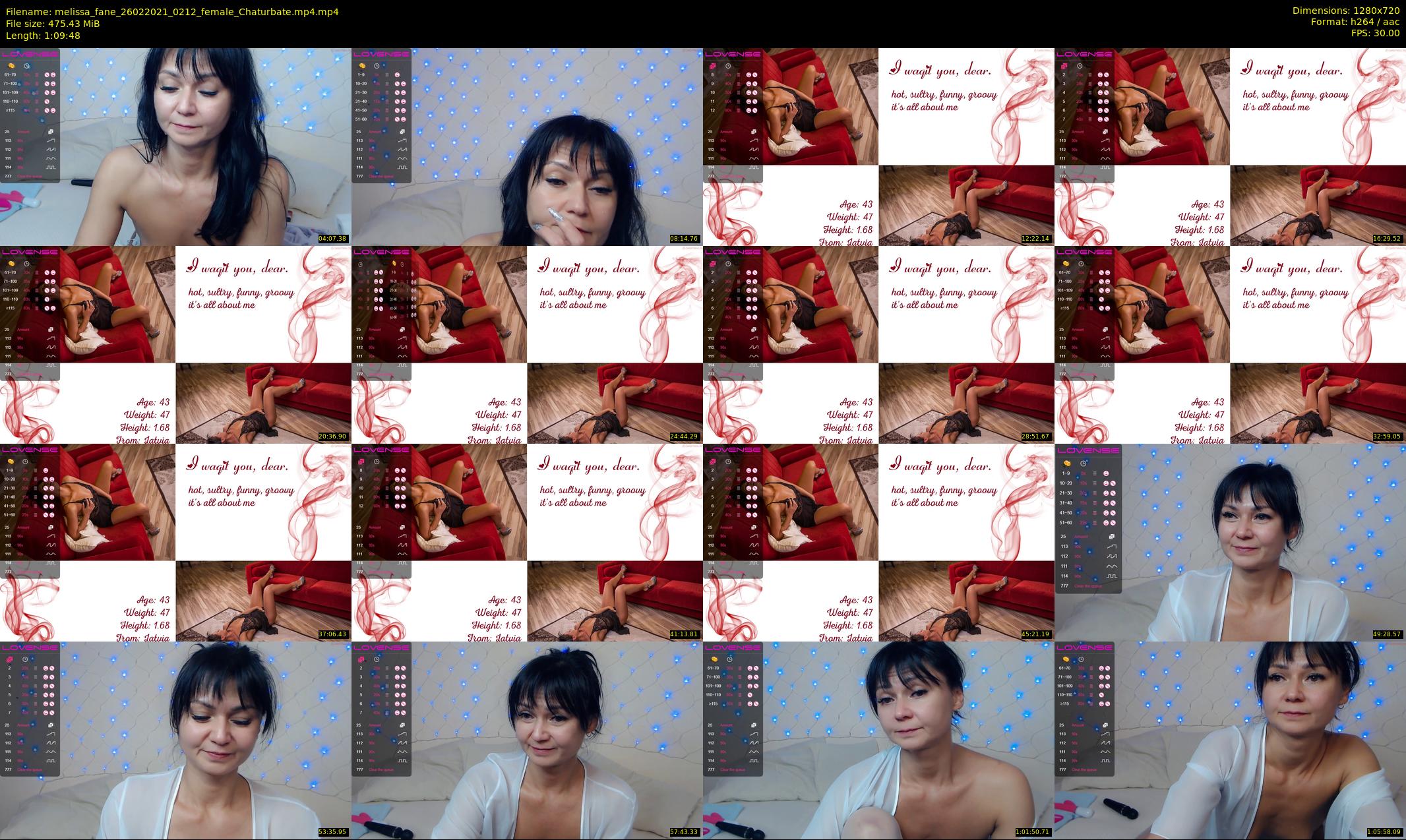 melissa_fane — 70 minute Chaturbate female cam show recording, 720p, Feb 26, 2021