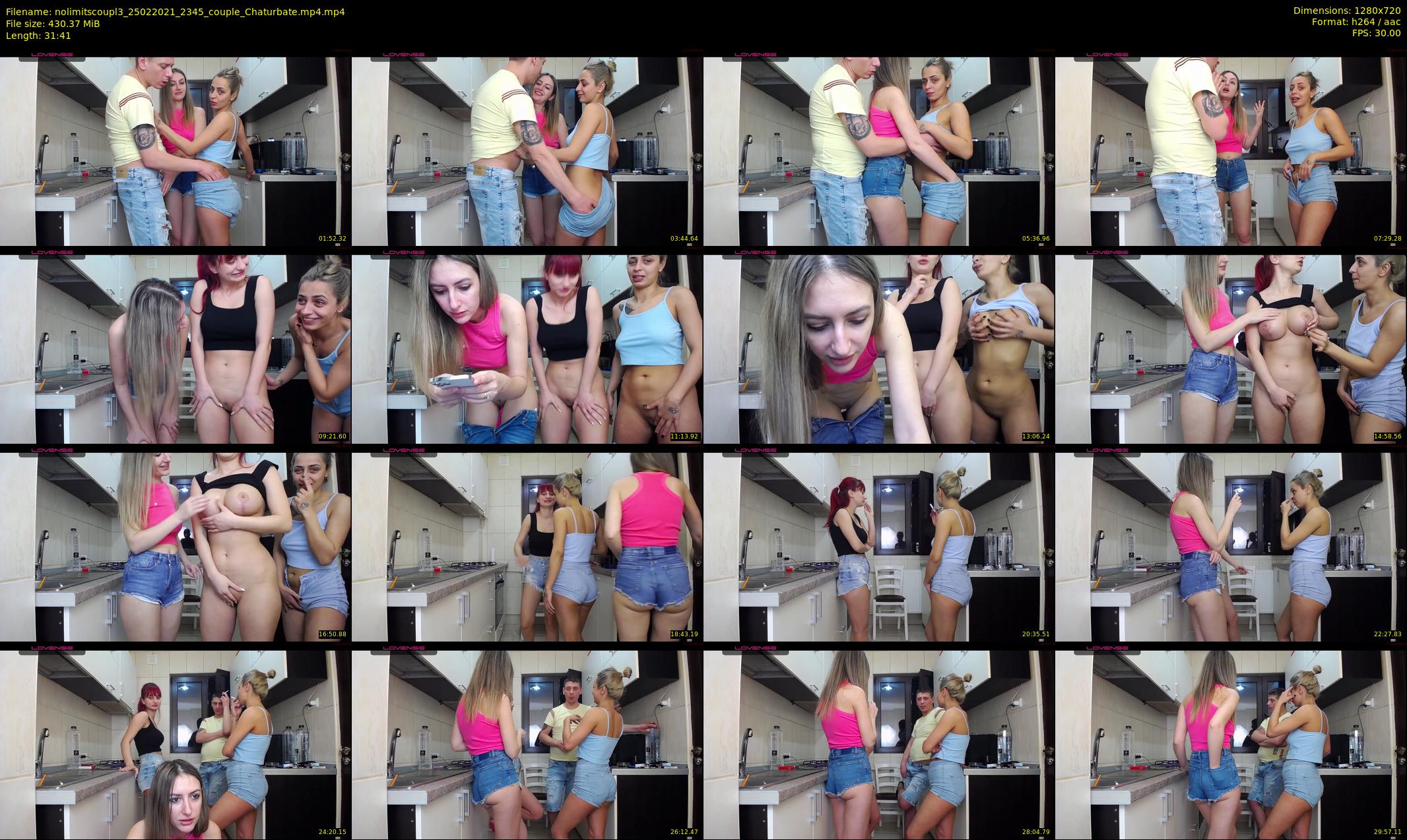 nolimitscoupl3 — 32 minute Chaturbate couple cam show recording, 720p, Feb 25, 2021