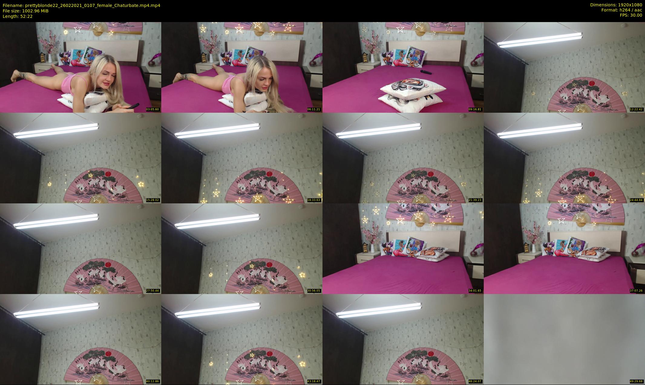 prettyblonde22 — 53 minute Chaturbate female cam show recording, 1080p, Feb 26, 2021