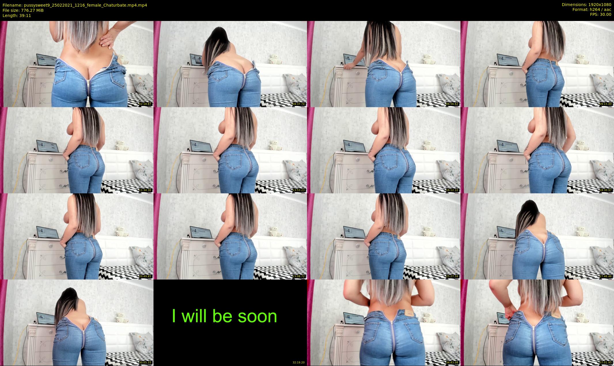pussysweet9 — 40 minute Chaturbate female cam show recording, 1080p, Feb 25, 2021