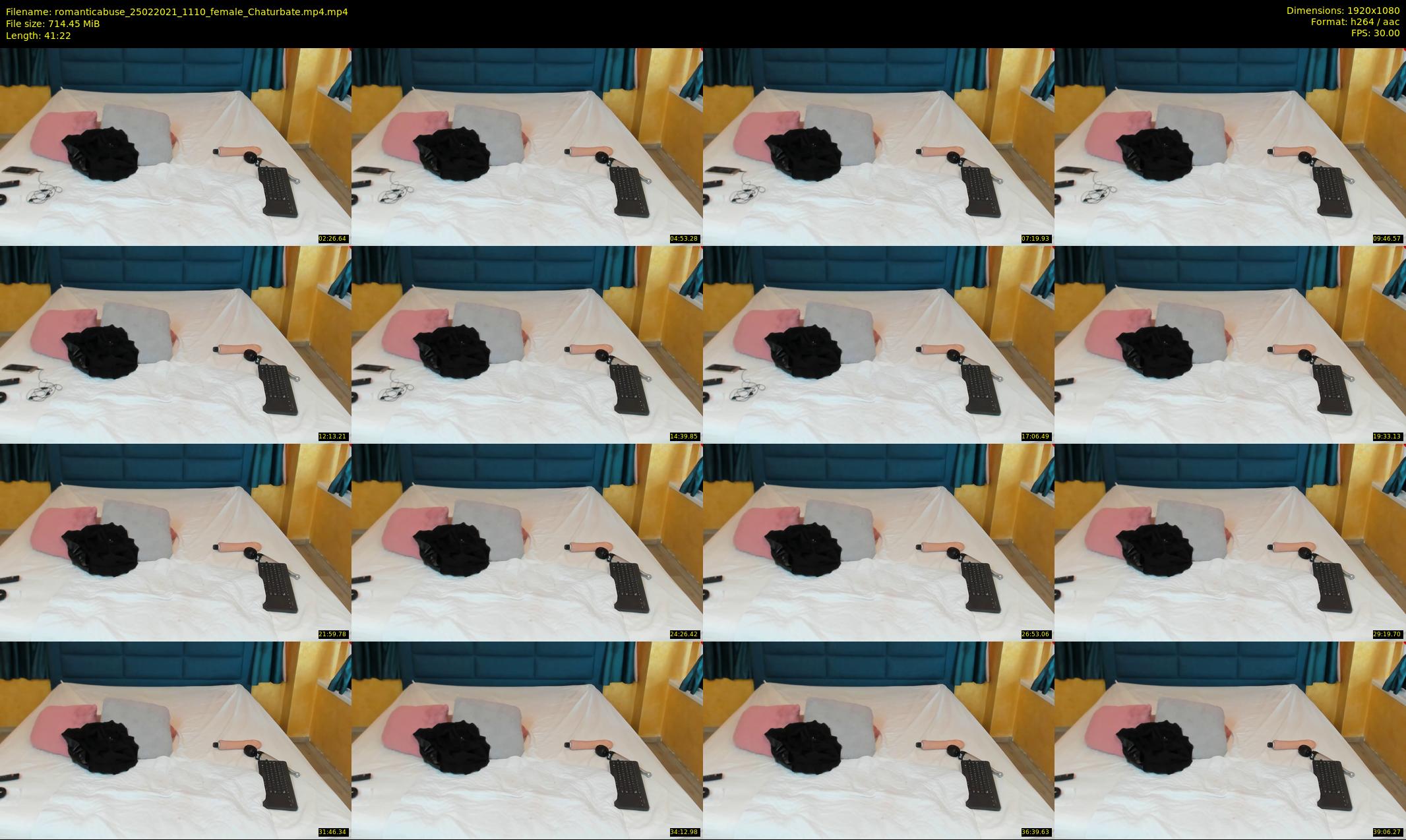 romanticabuse — 42 minute Chaturbate female cam show recording, 1080p, Feb 25, 2021