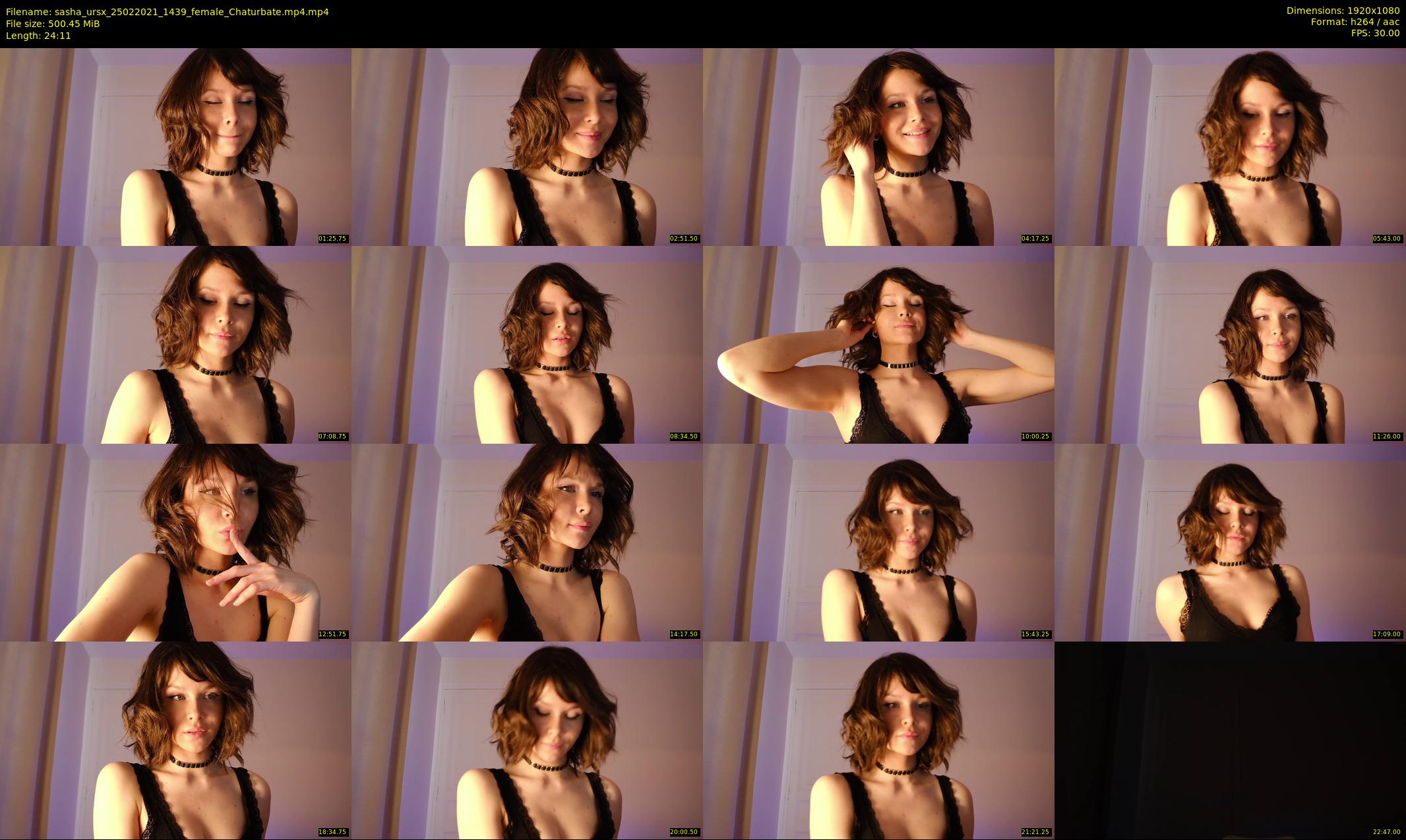 sasha_ursx — 25 minute Chaturbate female cam show recording, 1080p, Feb 25, 2021