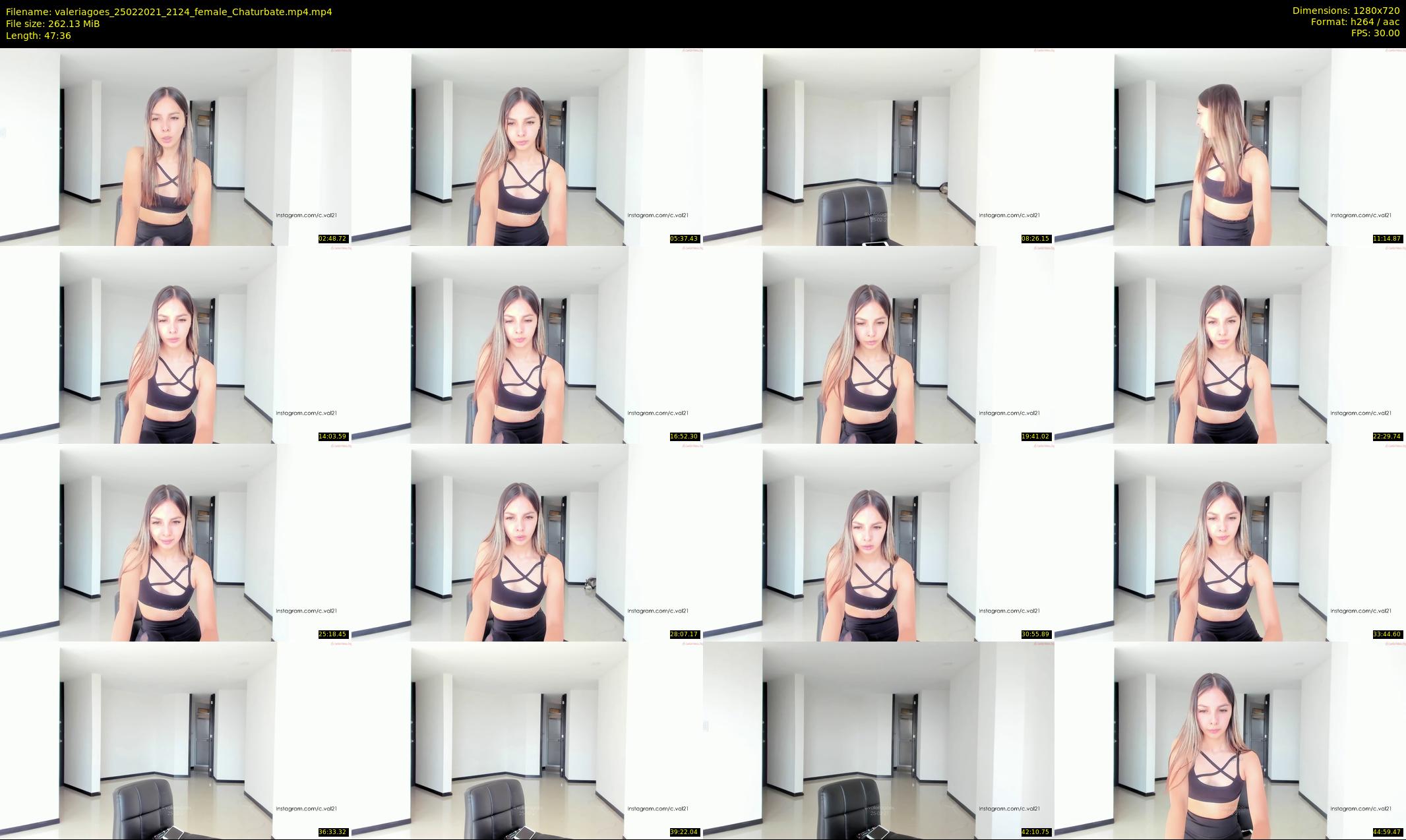valeriagoes — 48 minute Chaturbate female cam show recording, 720p, Feb 25, 2021