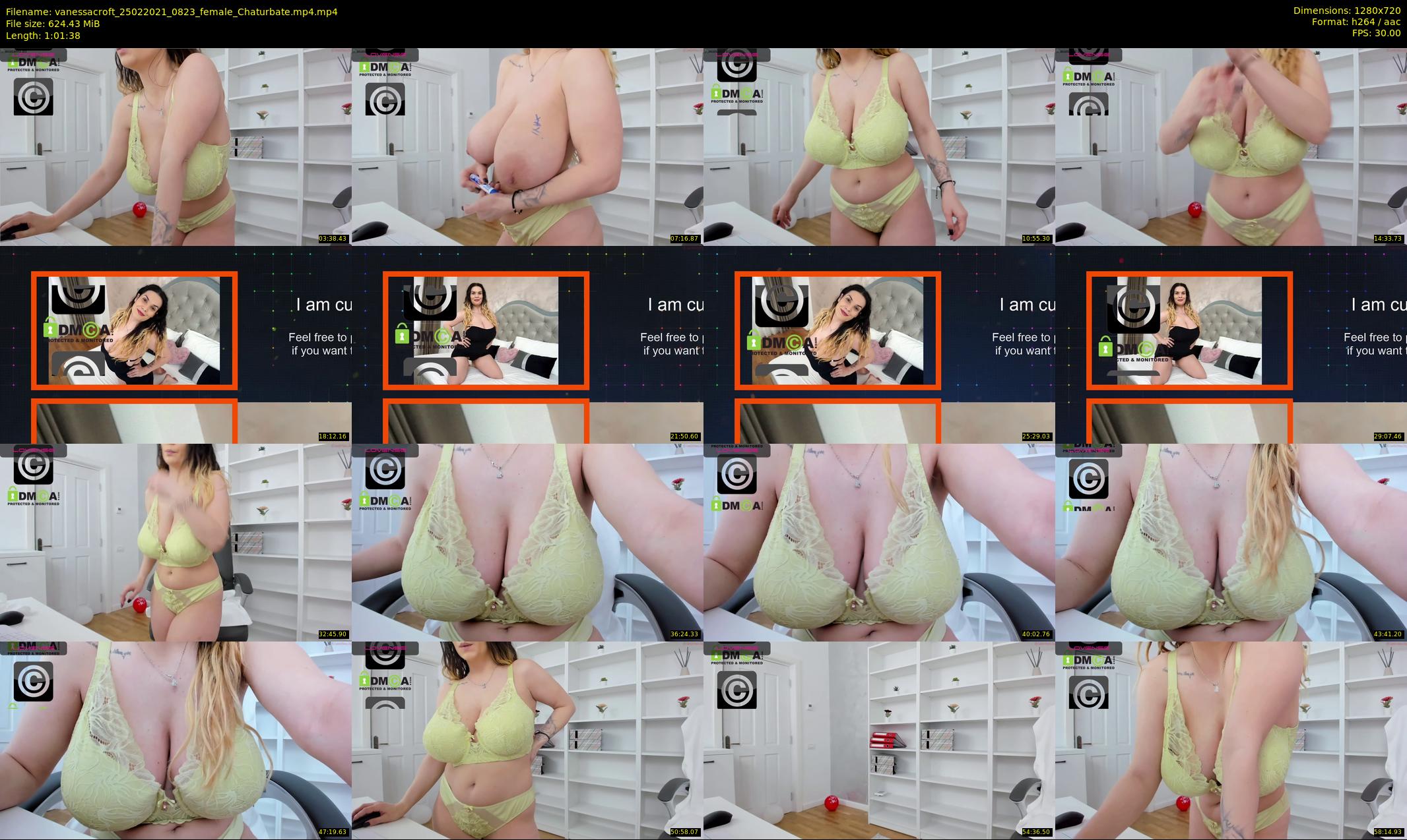 vanessacroft — 62 minute Chaturbate female cam show recording, 720p, Feb 25, 2021