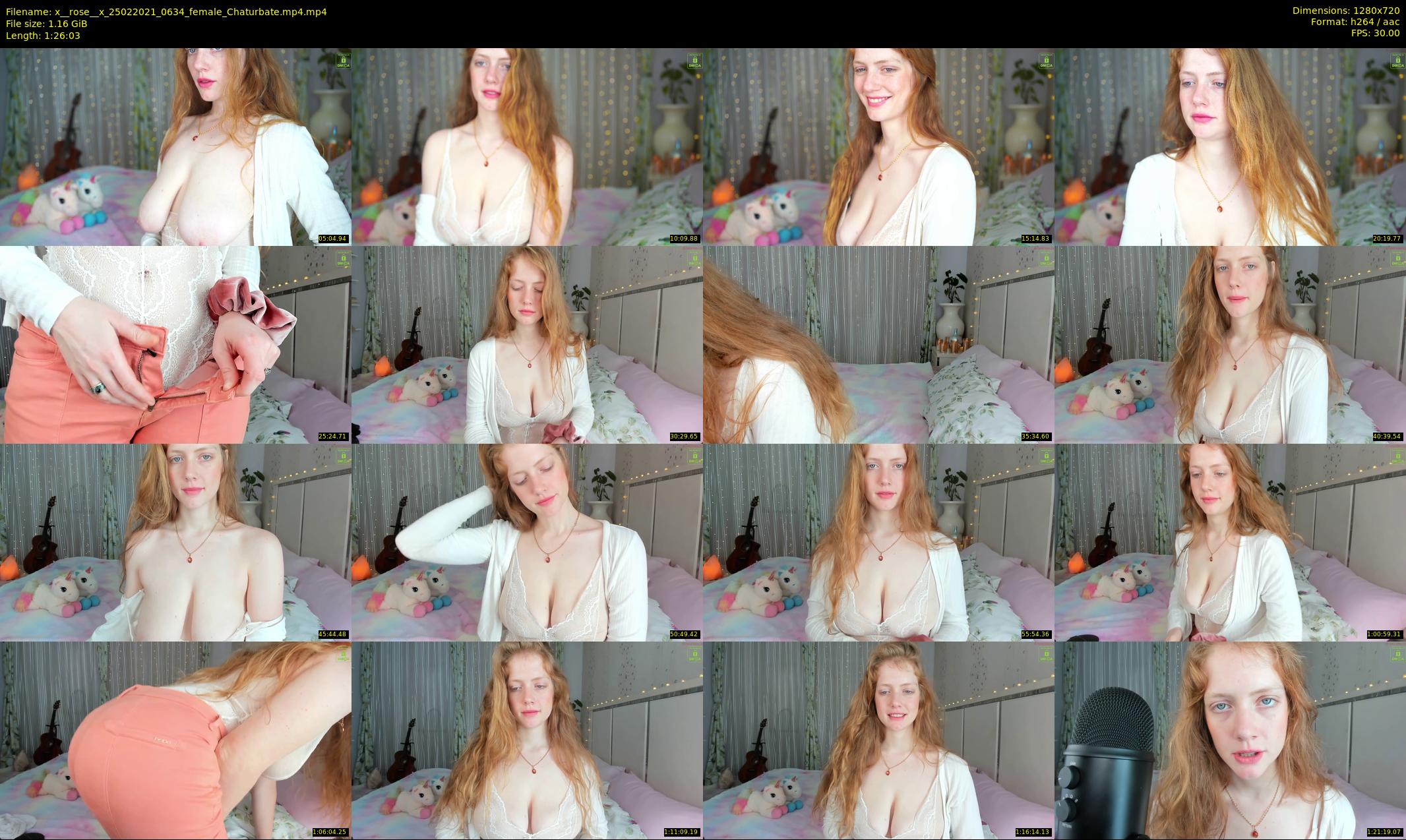 x__rose__x — 87 minute Chaturbate female cam show recording, 720p, Feb 25, 2021