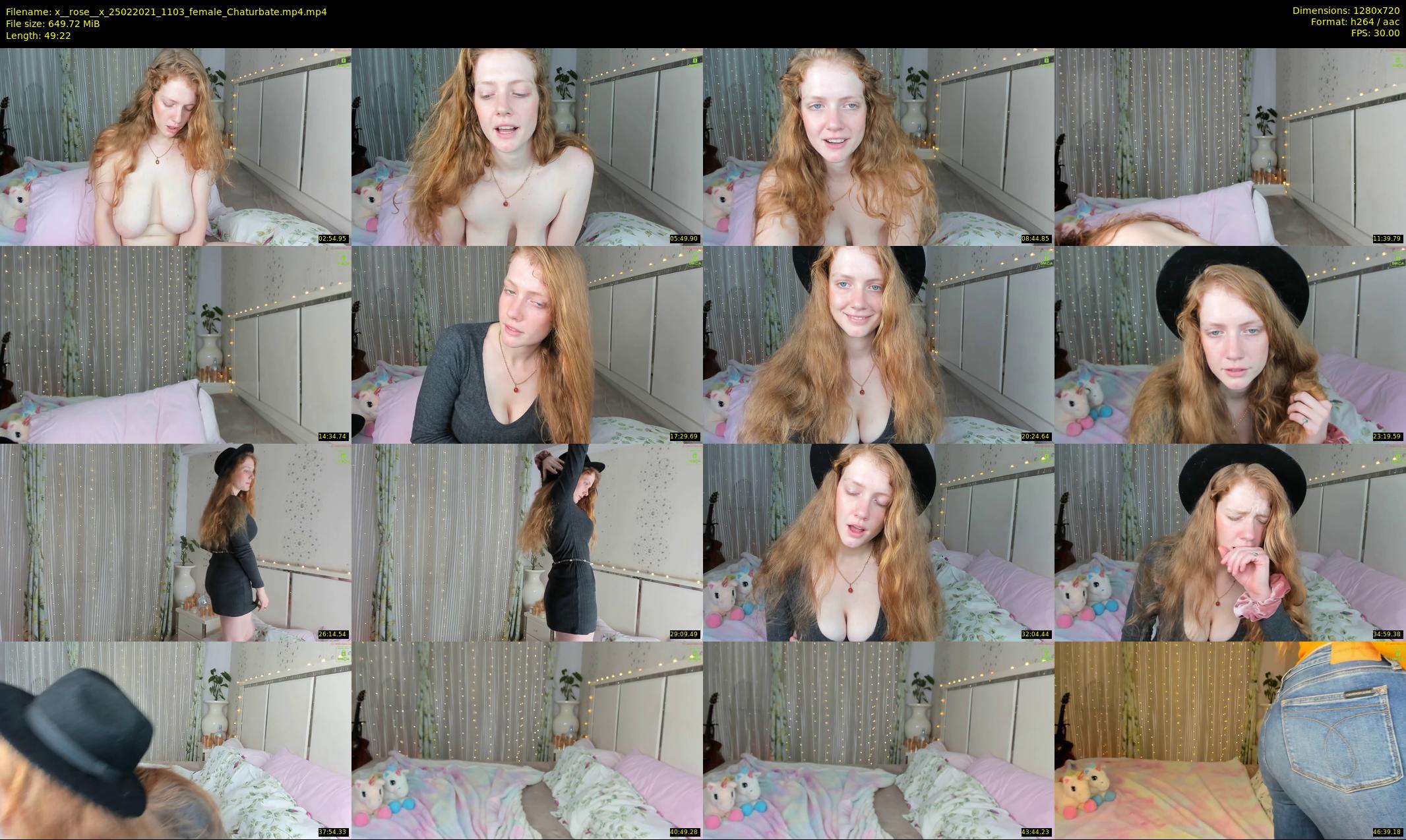 x__rose__x — 50 minute Chaturbate female cam show recording, 720p, Feb 25, 2021