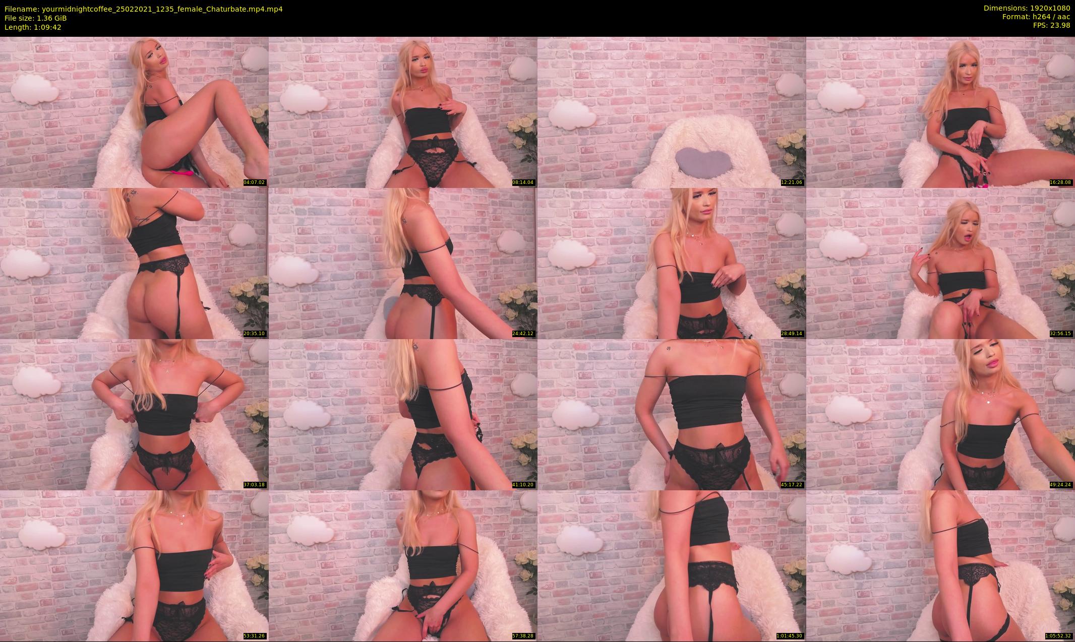 yourmidnightcoffee — 70 minute Chaturbate female cam show recording, 1080p, Feb 25, 2021