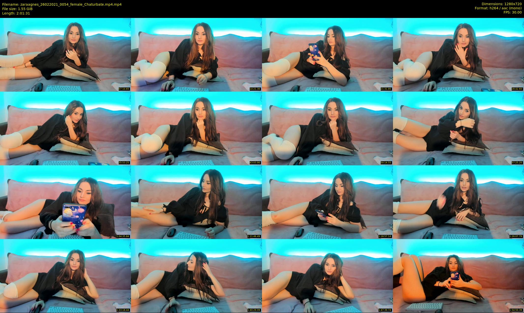 zaraagnes — 122 minute Chaturbate female cam show recording, 720p, Feb 26, 2021