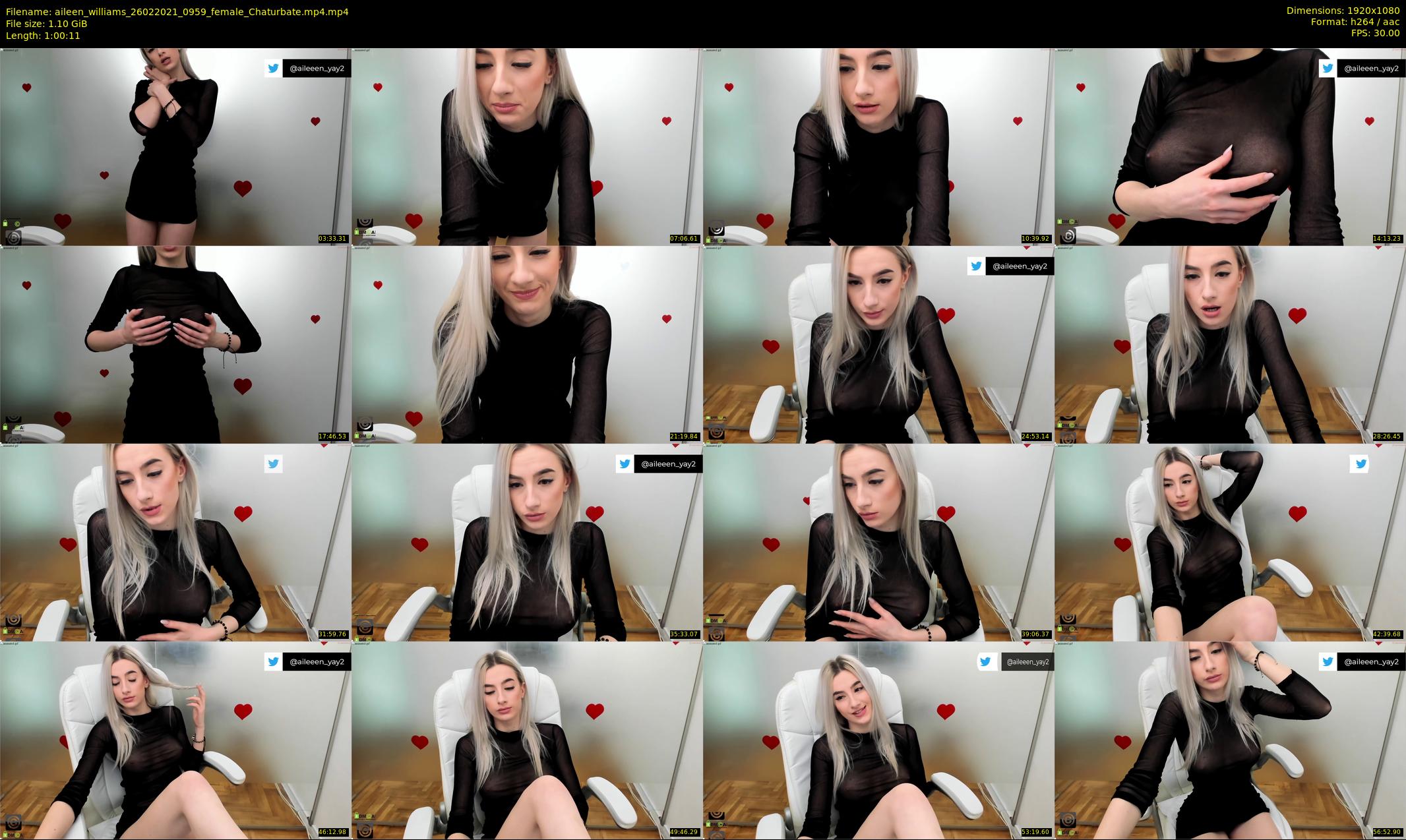 aileen_williams — 61 minute Chaturbate female cam show recording, 1080p, Feb 26, 2021