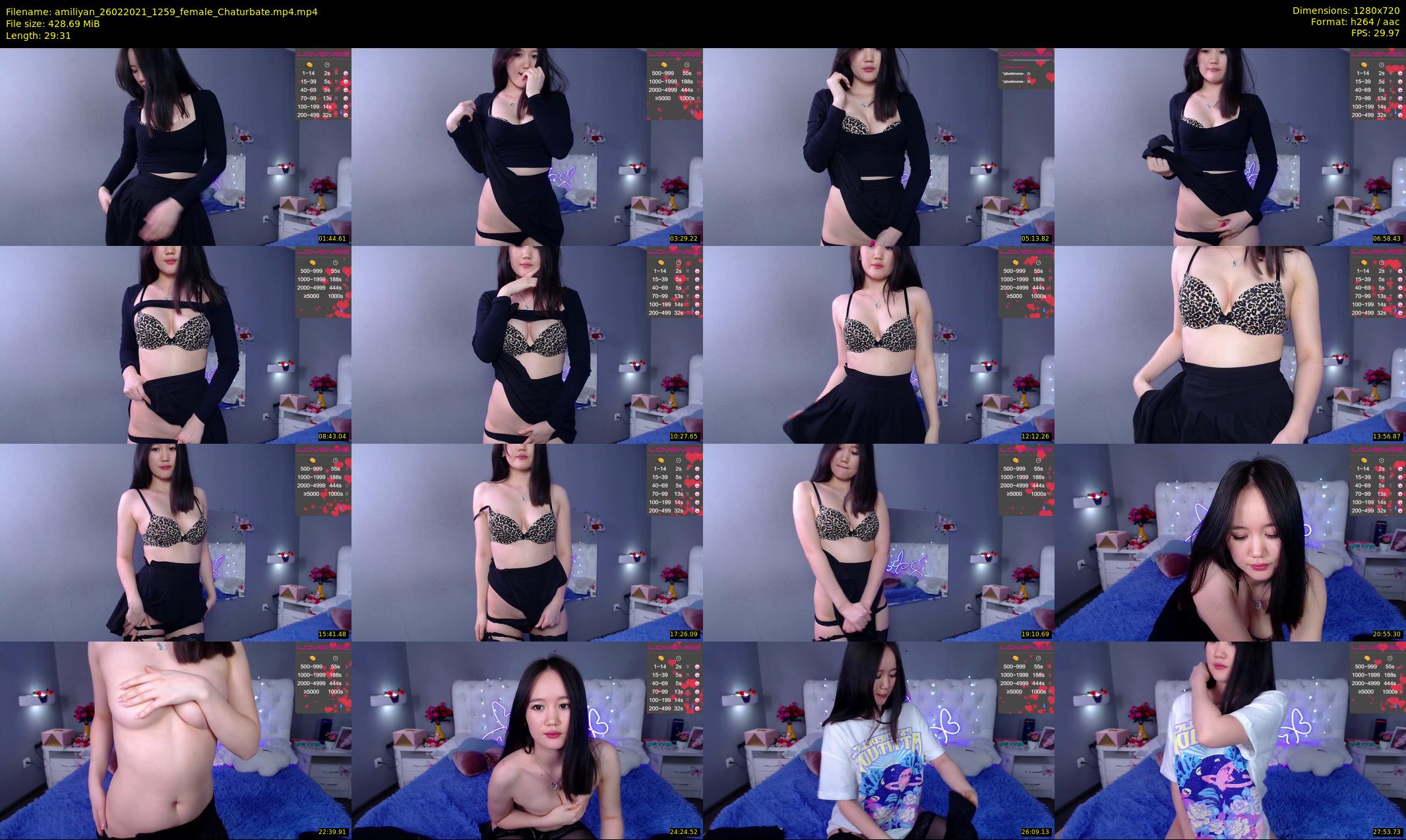 amiliyan — 30 minute Chaturbate female cam show recording, 720p, Feb 26, 2021