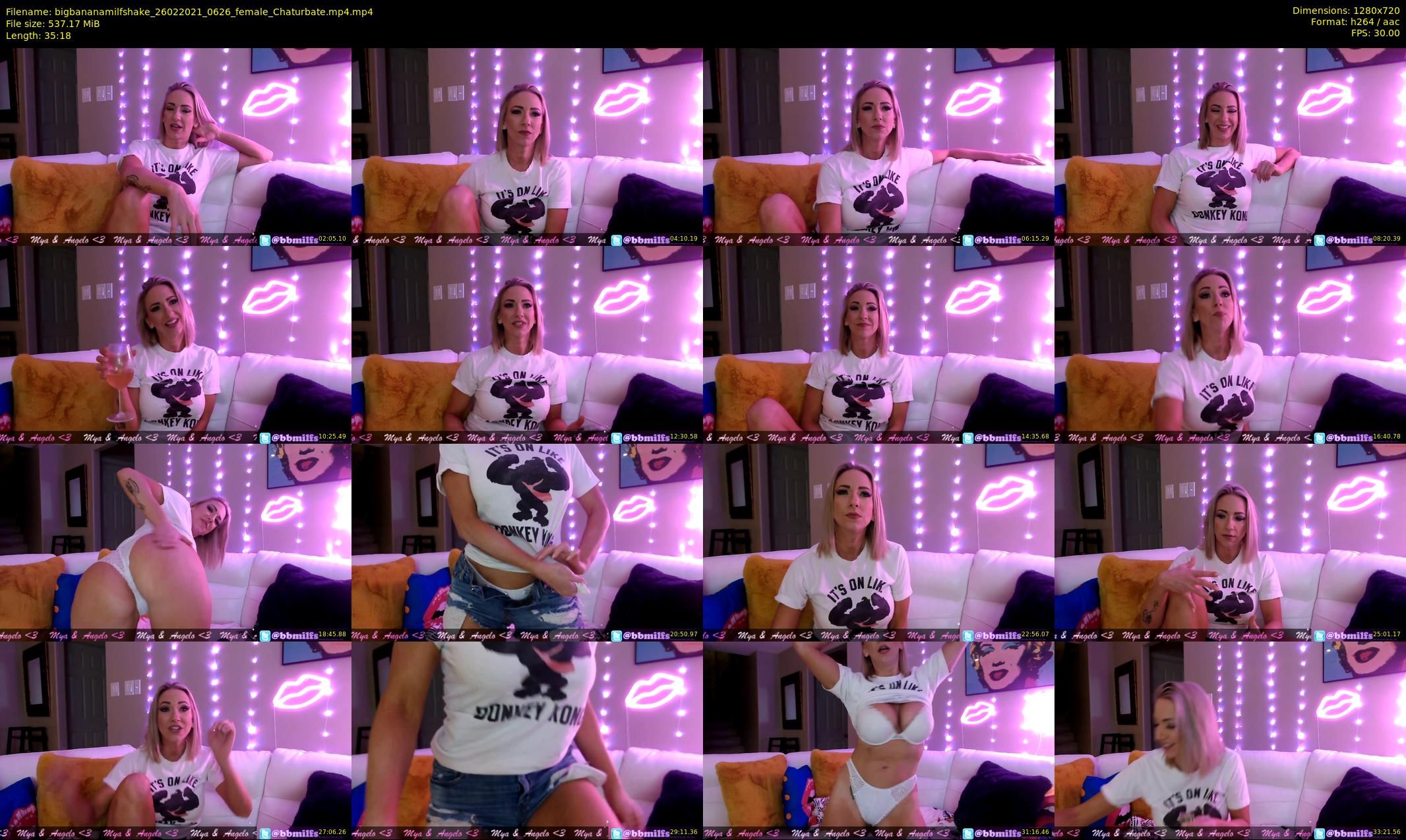 bigbananamilfshake — 36 minute Chaturbate couple cam show recording, 720p, Feb 26, 2021