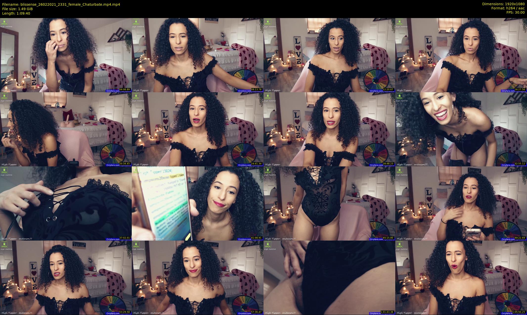 blissense — 70 minute Chaturbate female cam show recording, 1080p, Feb 26, 2021