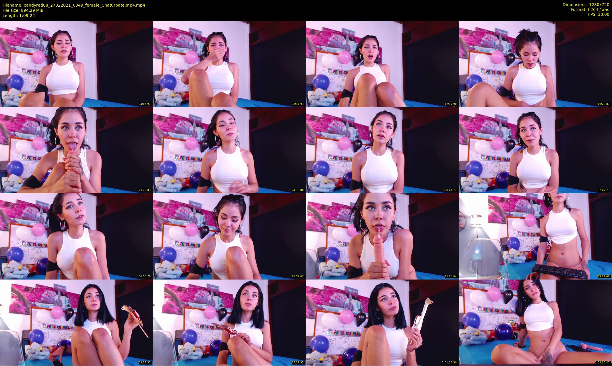 candyred88 — 70 minute Chaturbate female cam show recording, 720p, Feb 27, 2021
