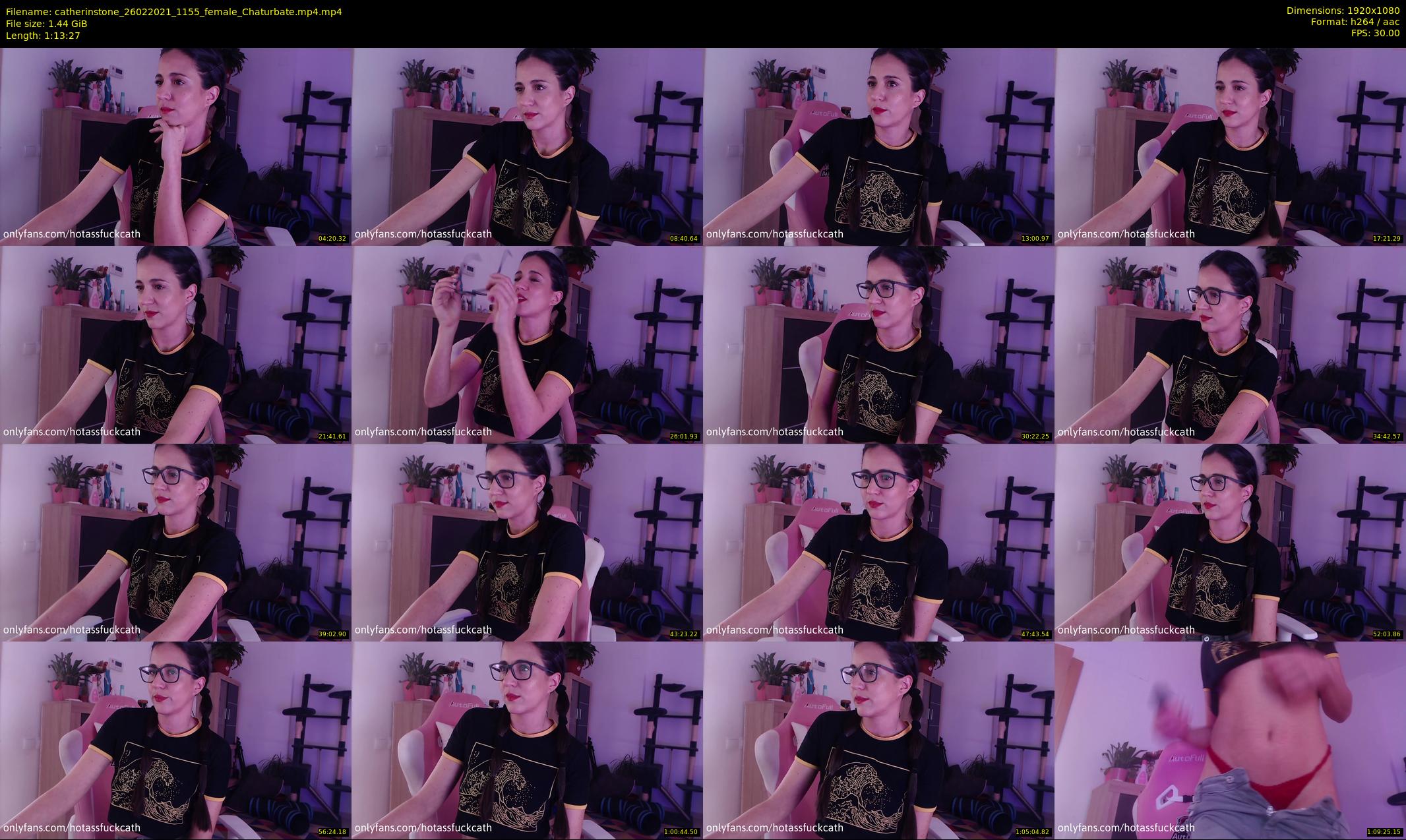 catherinstone — 74 minute Chaturbate female cam show recording, 1080p, Feb 26, 2021