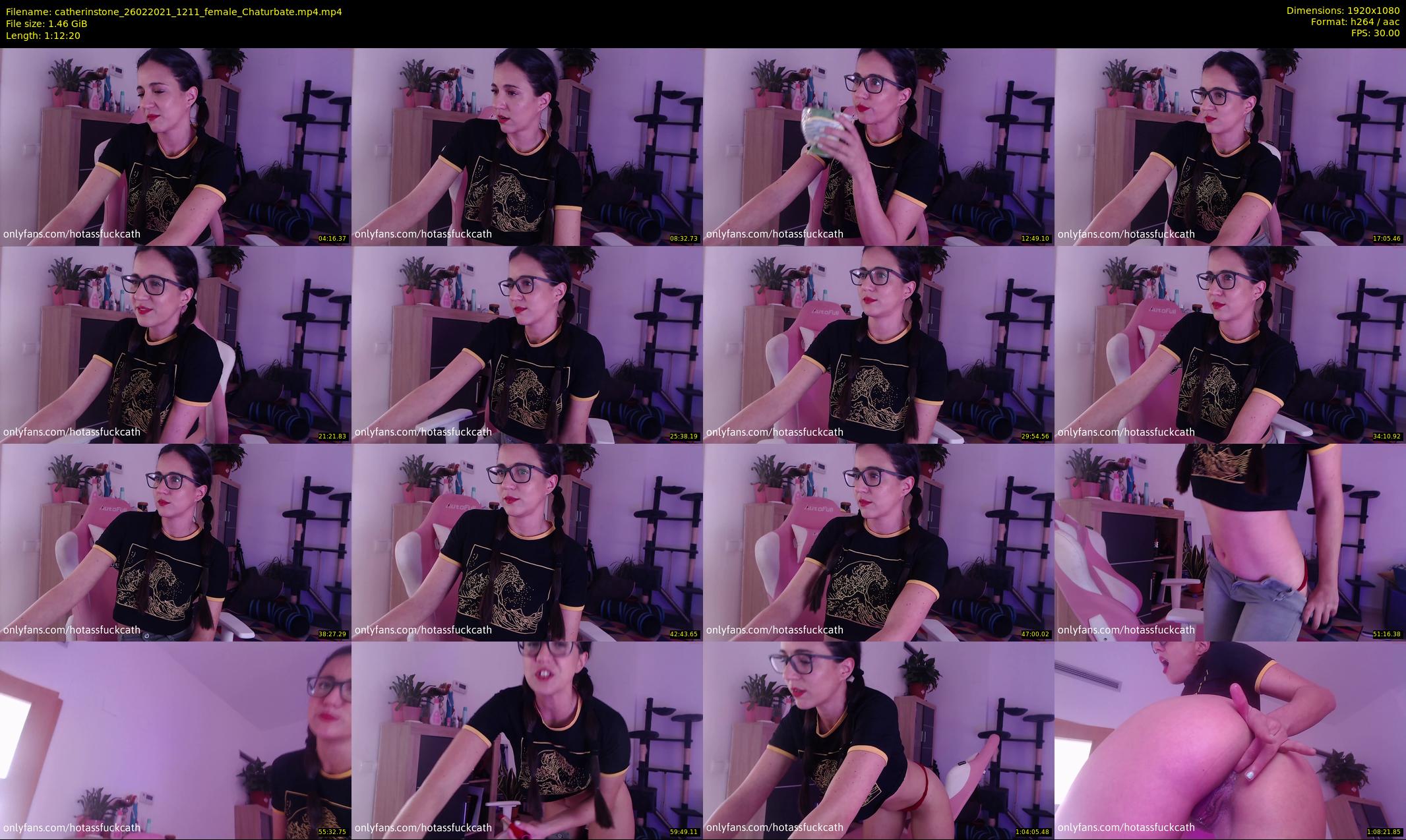 catherinstone — 73 minute Chaturbate female cam show recording, 1080p, Feb 26, 2021
