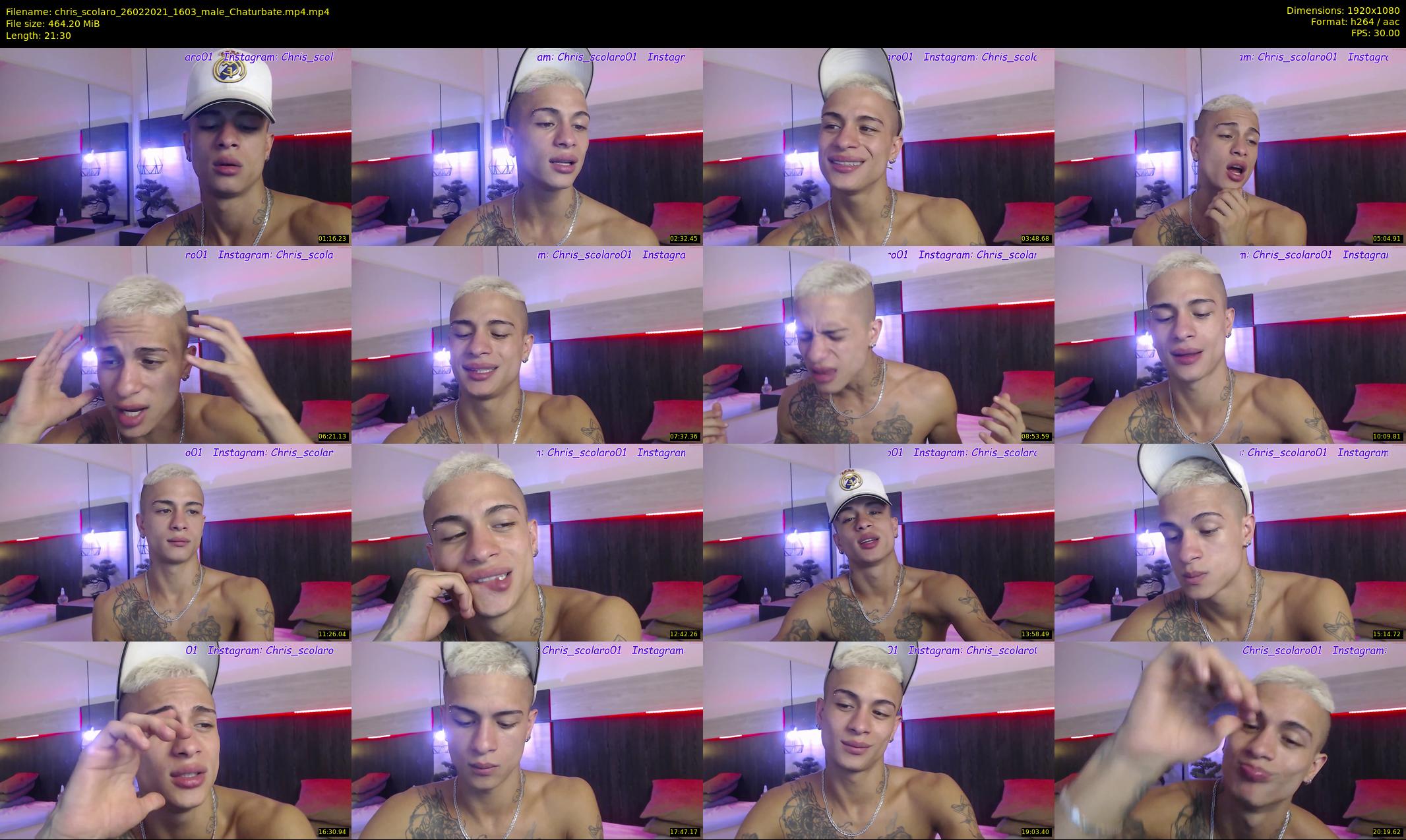 chris_scolaro — 22 minute Chaturbate male cam show recording, 1080p, Feb 26, 2021