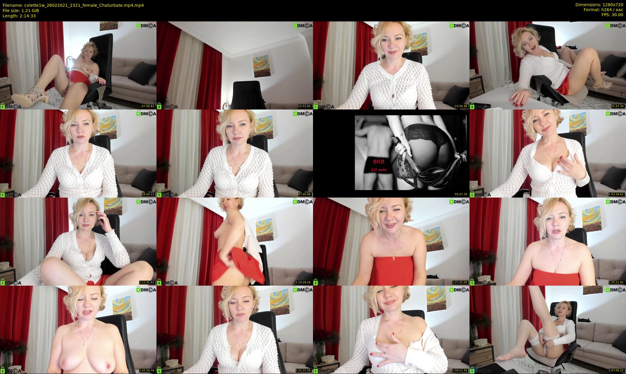colette1w — 135 minute Chaturbate female cam show recording, 720p, Feb 26, 2021