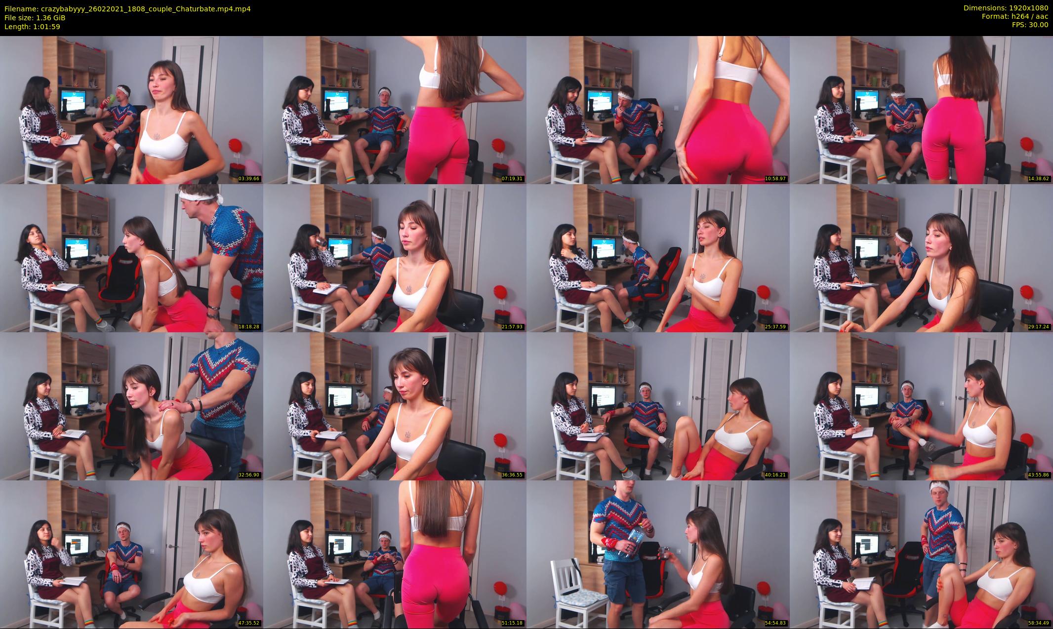 crazybabyyy — 62 minute Chaturbate couple cam show recording, 1080p, Feb 26, 2021