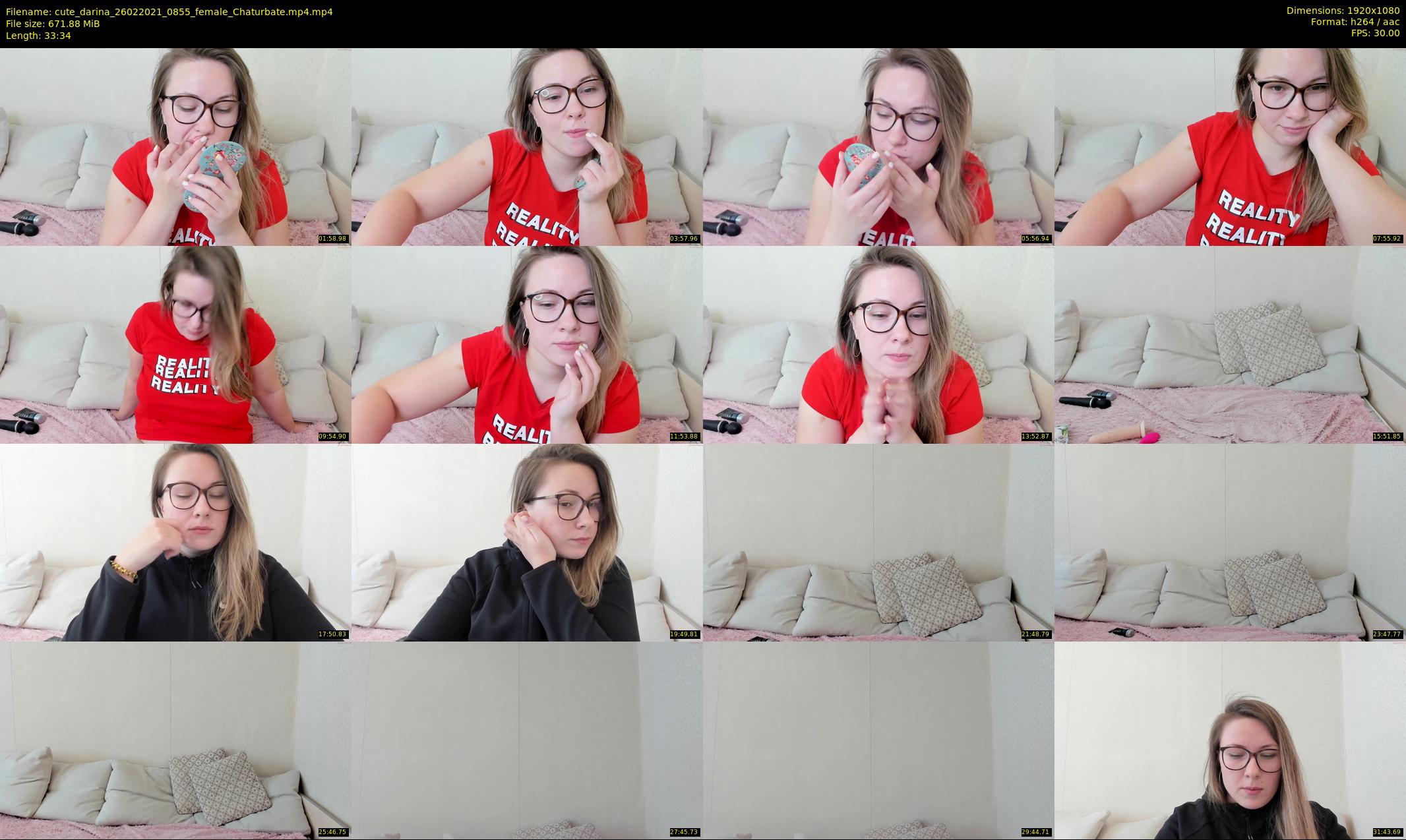 cute_darina — 34 minute Chaturbate female cam show recording, 1080p, Feb 26, 2021