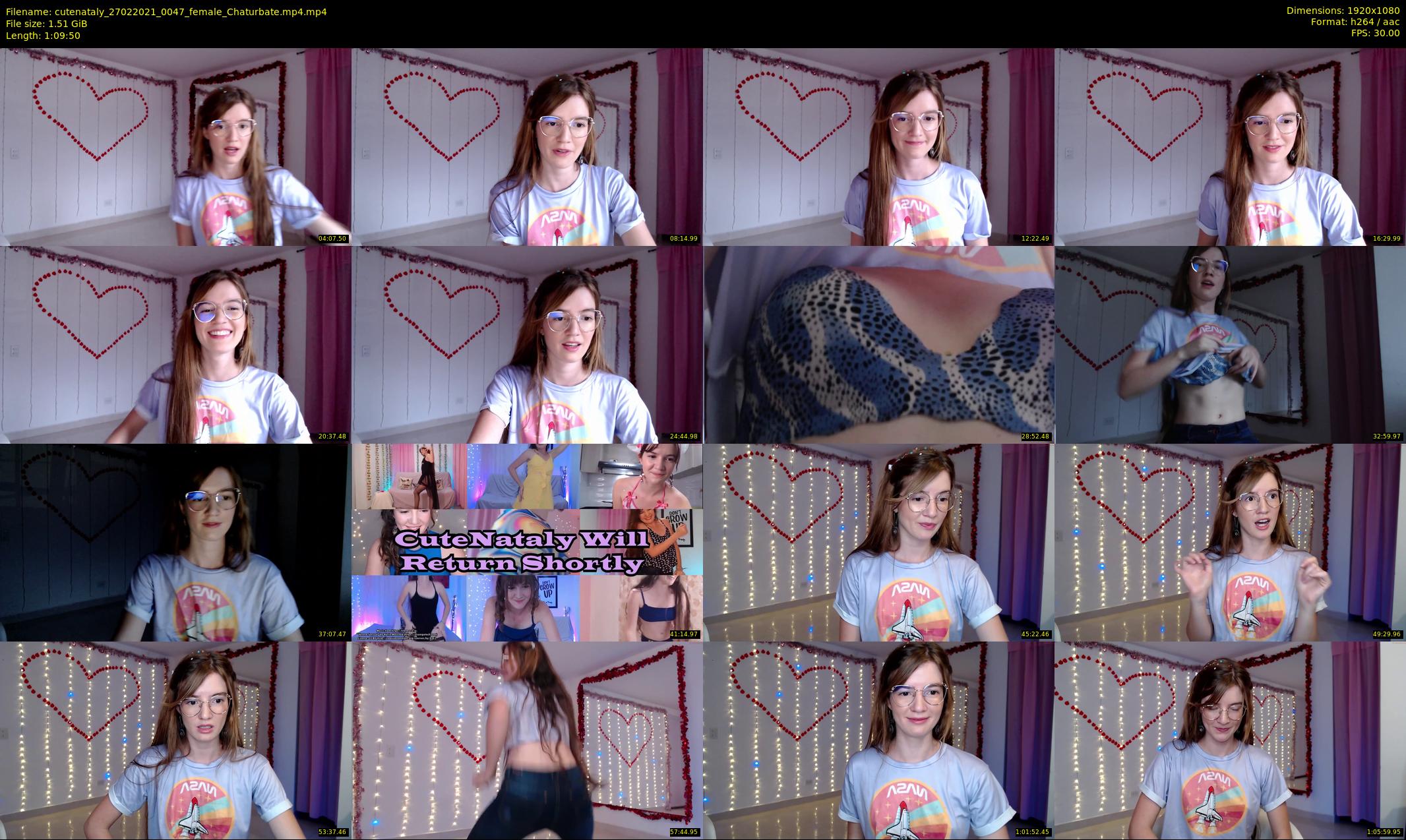 cutenataly — 70 minute Chaturbate female cam show recording, 1080p, Feb 27, 2021
