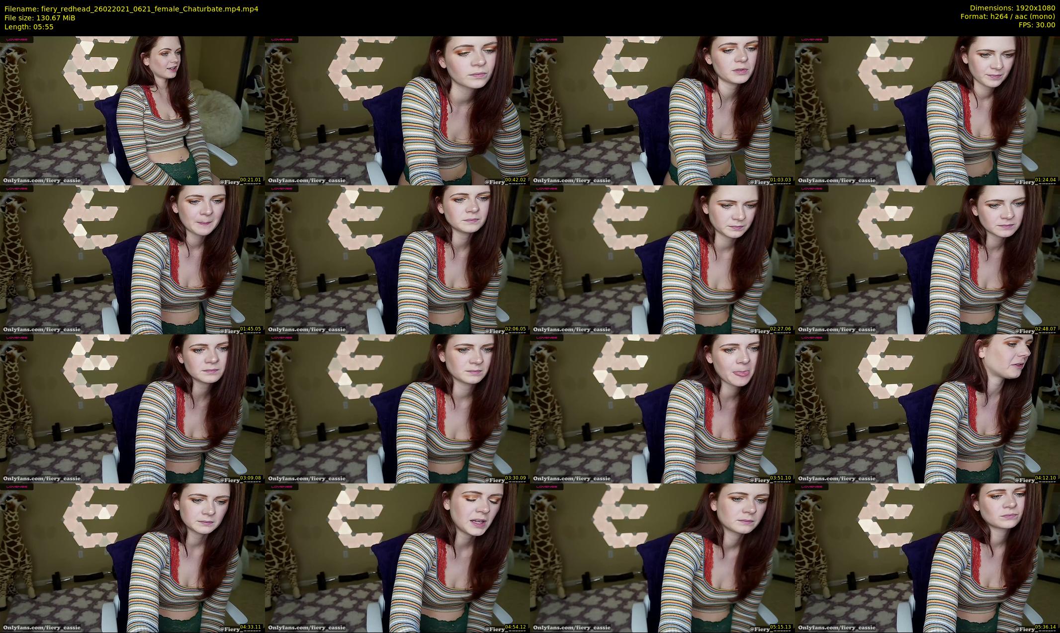 fiery_redhead — 6 minute Chaturbate female cam show recording, 1080p, Feb 26, 2021