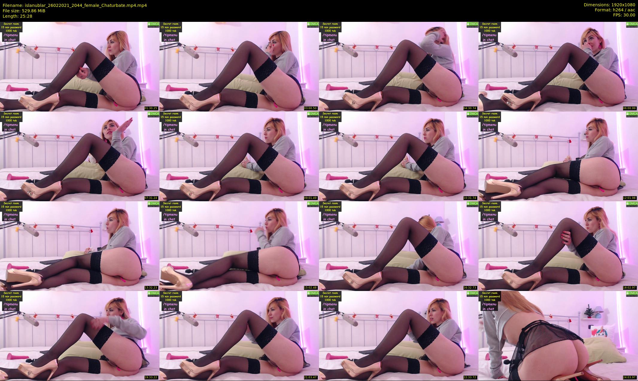 islanublar — 26 minute Chaturbate female cam show recording, 1080p, Feb 26, 2021