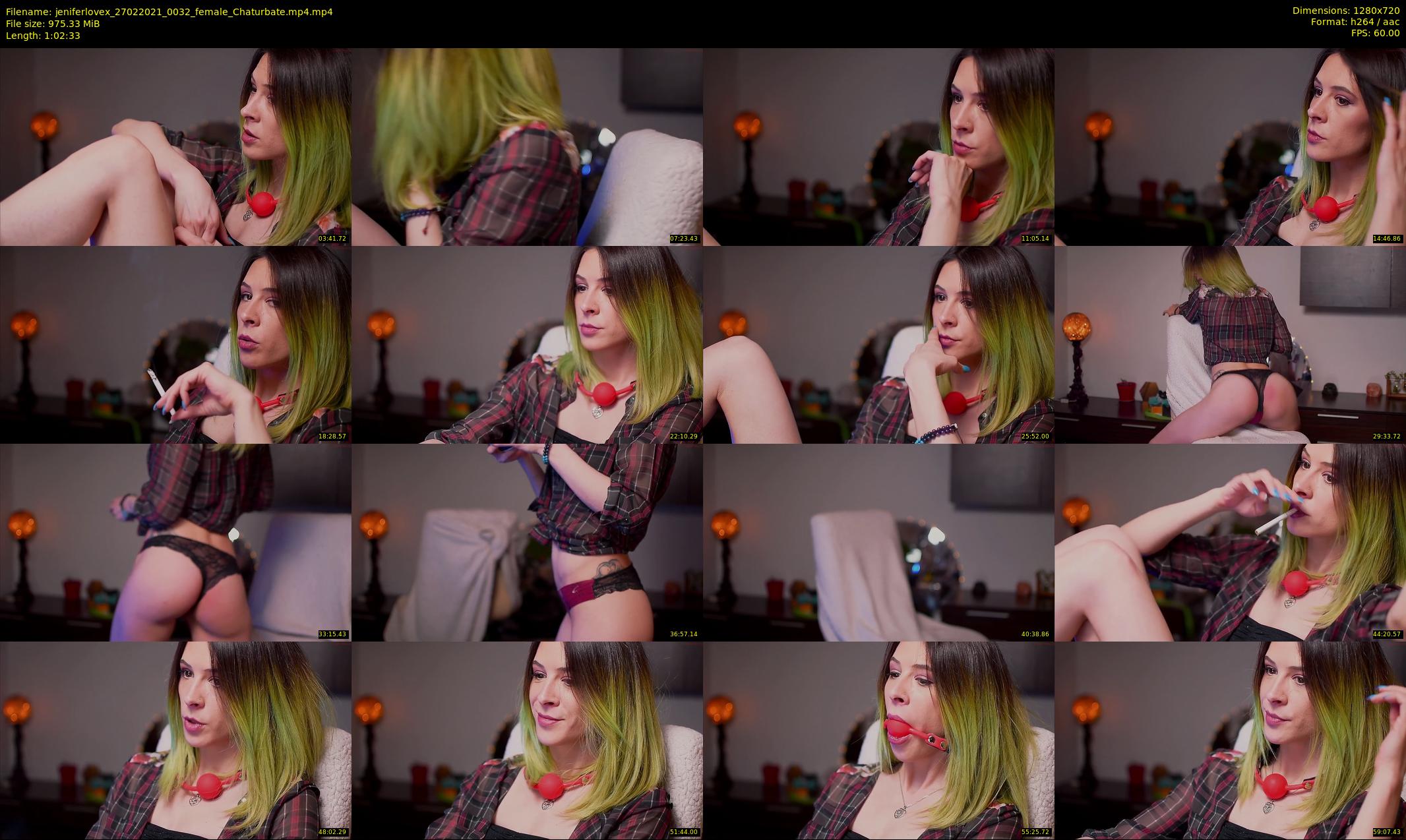 jeniferlovex — 63 minute Chaturbate female cam show recording, 720p, Feb 27, 2021