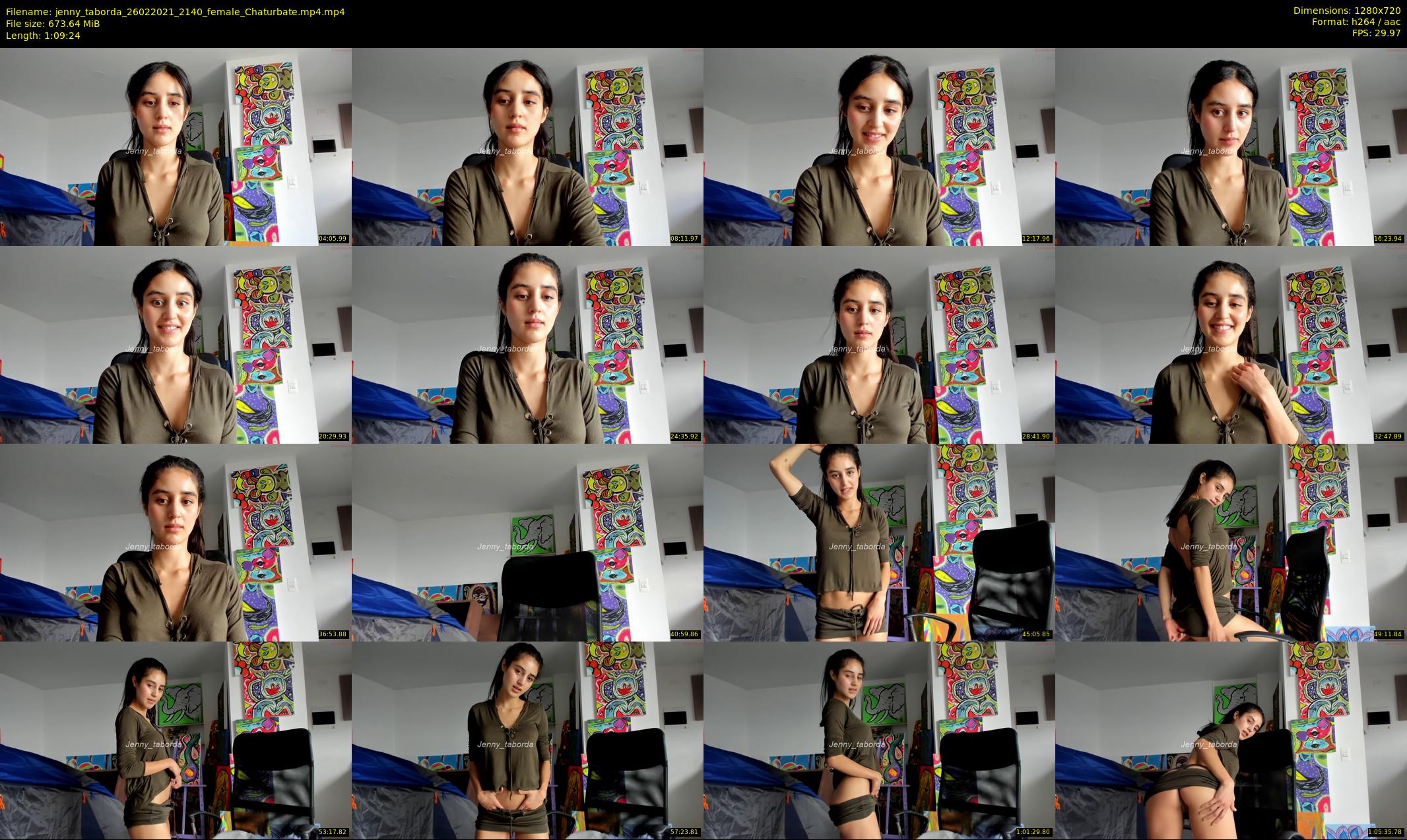 jenny_taborda — 70 minute Chaturbate female cam show recording, 720p, Feb 26, 2021