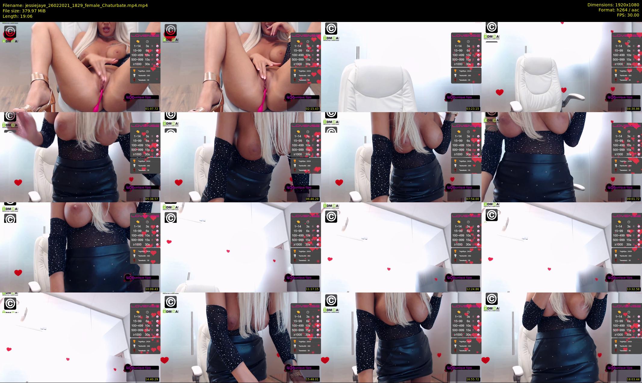 jessiejaye — 20 minute Chaturbate female cam show recording, 1080p, Feb 26, 2021