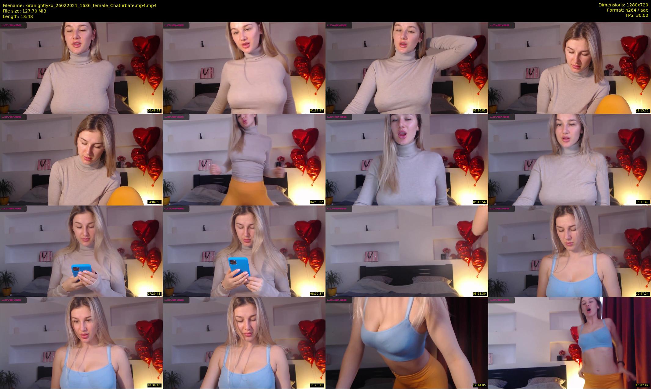 kiranightlyxo — 14 minute Chaturbate female cam show recording, 720p, Feb 26, 2021