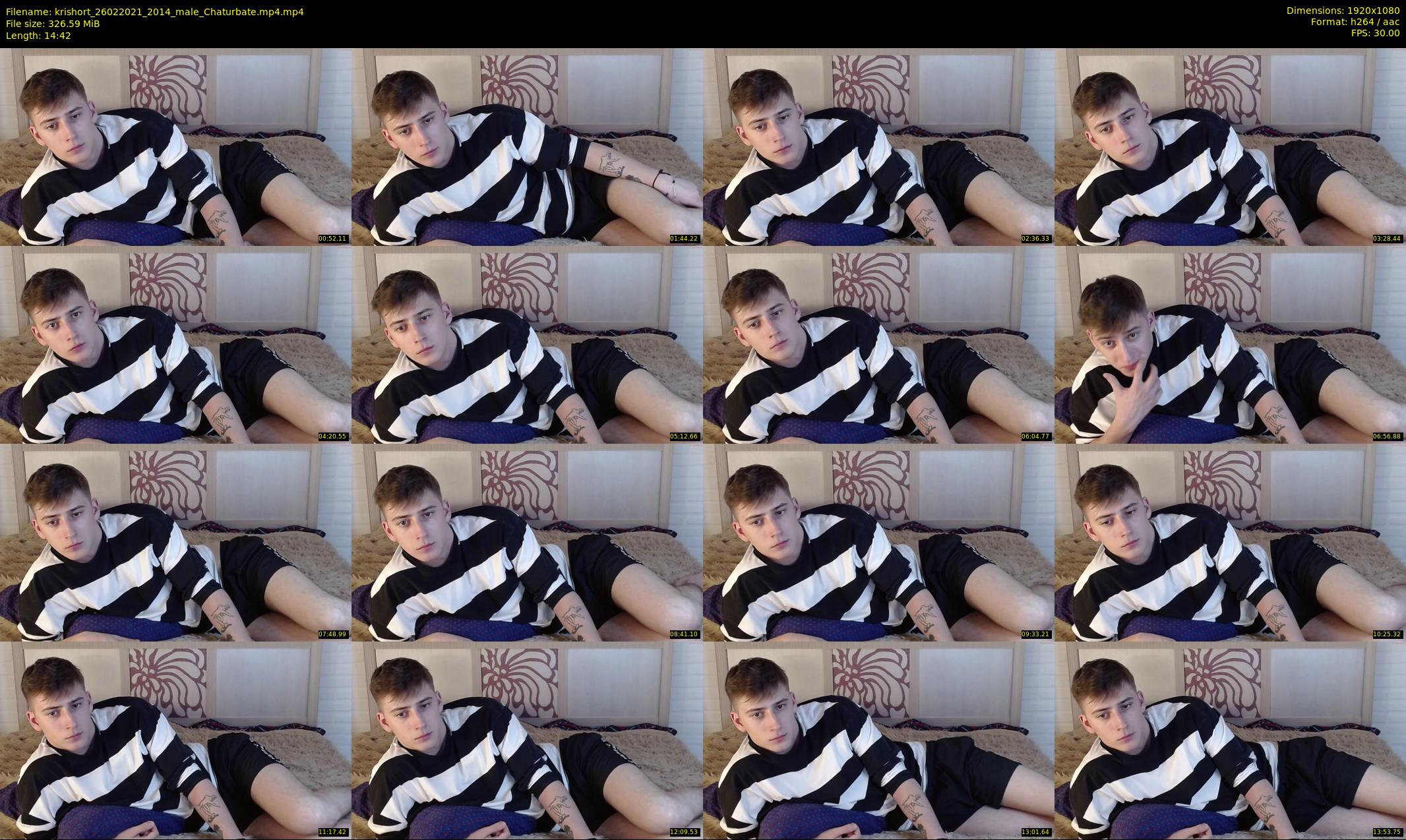 krishort — 15 minute Chaturbate male cam show recording, 1080p, Feb 26, 2021
