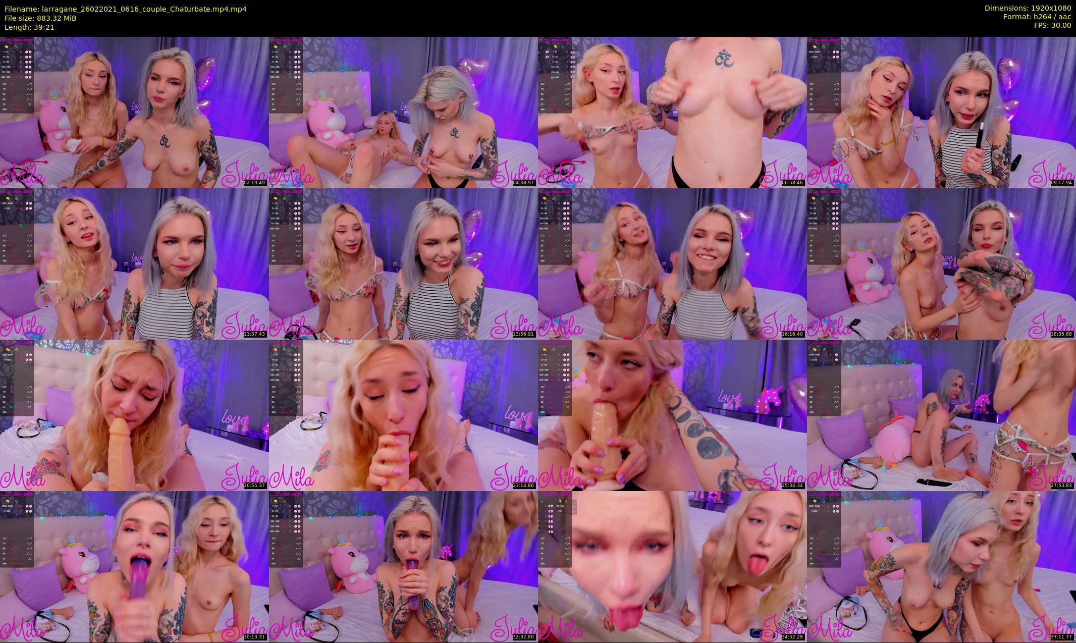 larragane — 40 minute Chaturbate couple cam show recording, 1080p, Feb 26, 2021
