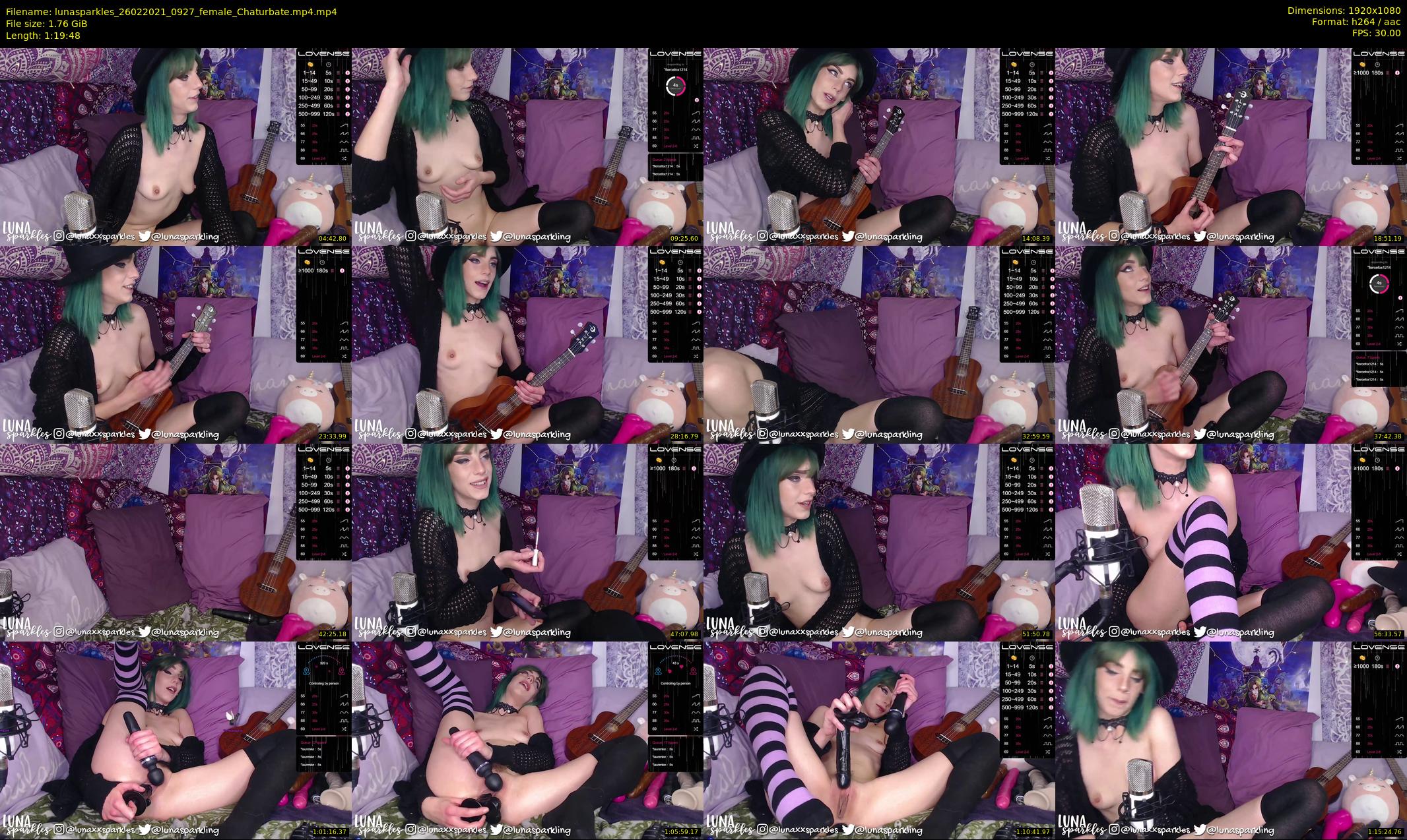 lunasparkles — 80 minute Chaturbate female cam show recording, 1080p, Feb 26, 2021
