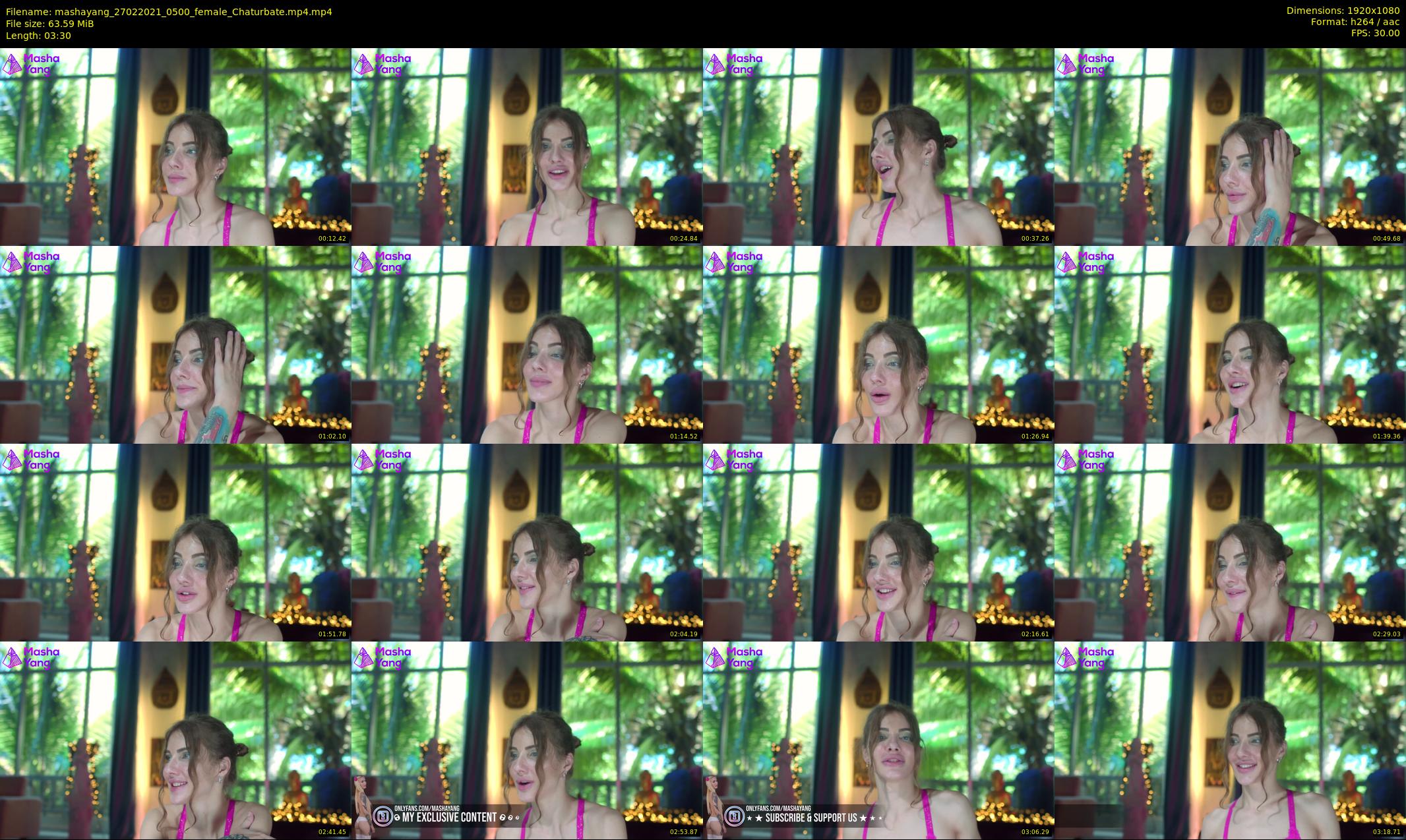 mashayang — 4 minute Chaturbate female cam show recording, 1080p, Feb 27, 2021