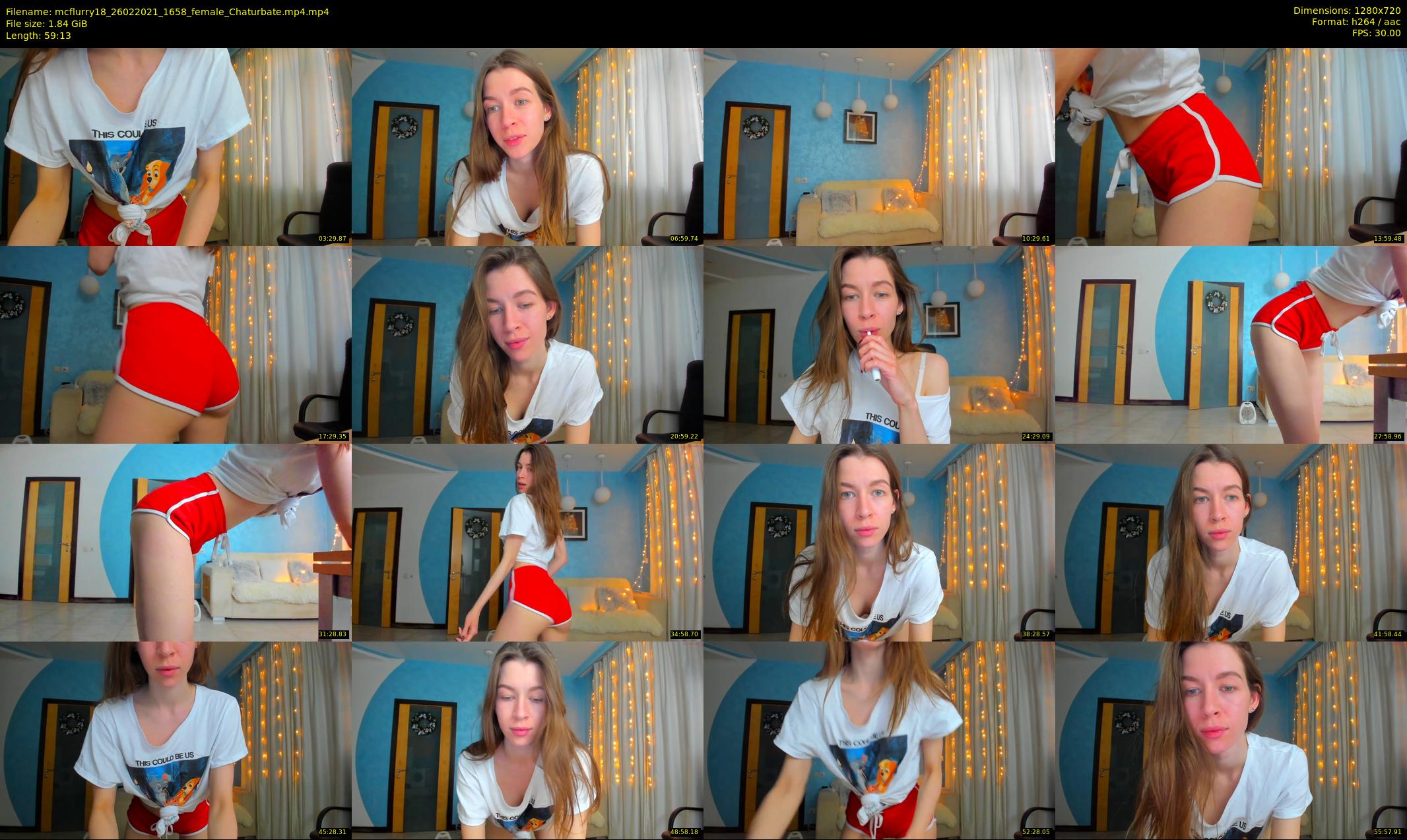 mcflurry18 — 60 minute Chaturbate female cam show recording, 720p, Feb 26, 2021