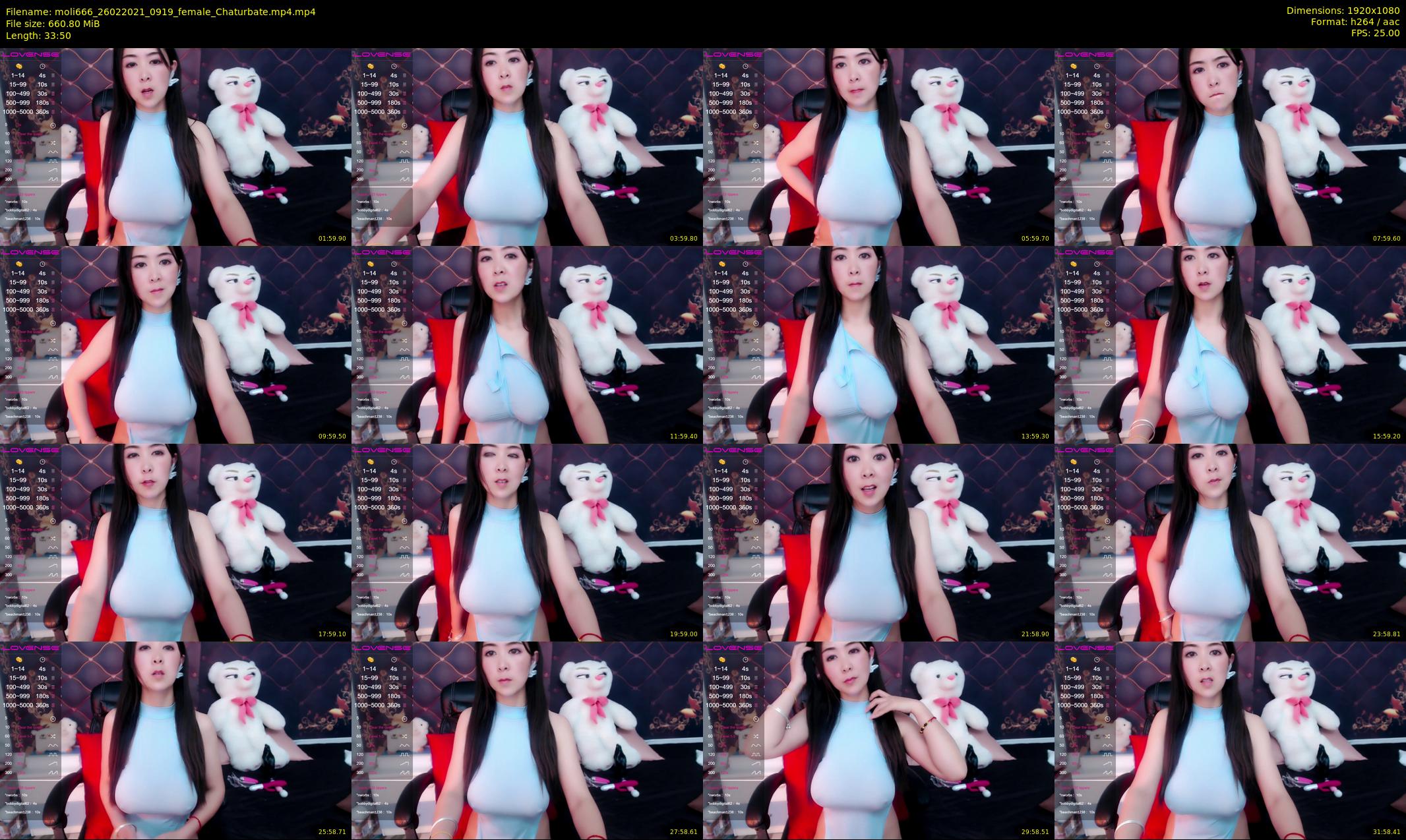 moli666 — 34 minute Chaturbate female cam show recording, 1080p, Feb 26, 2021