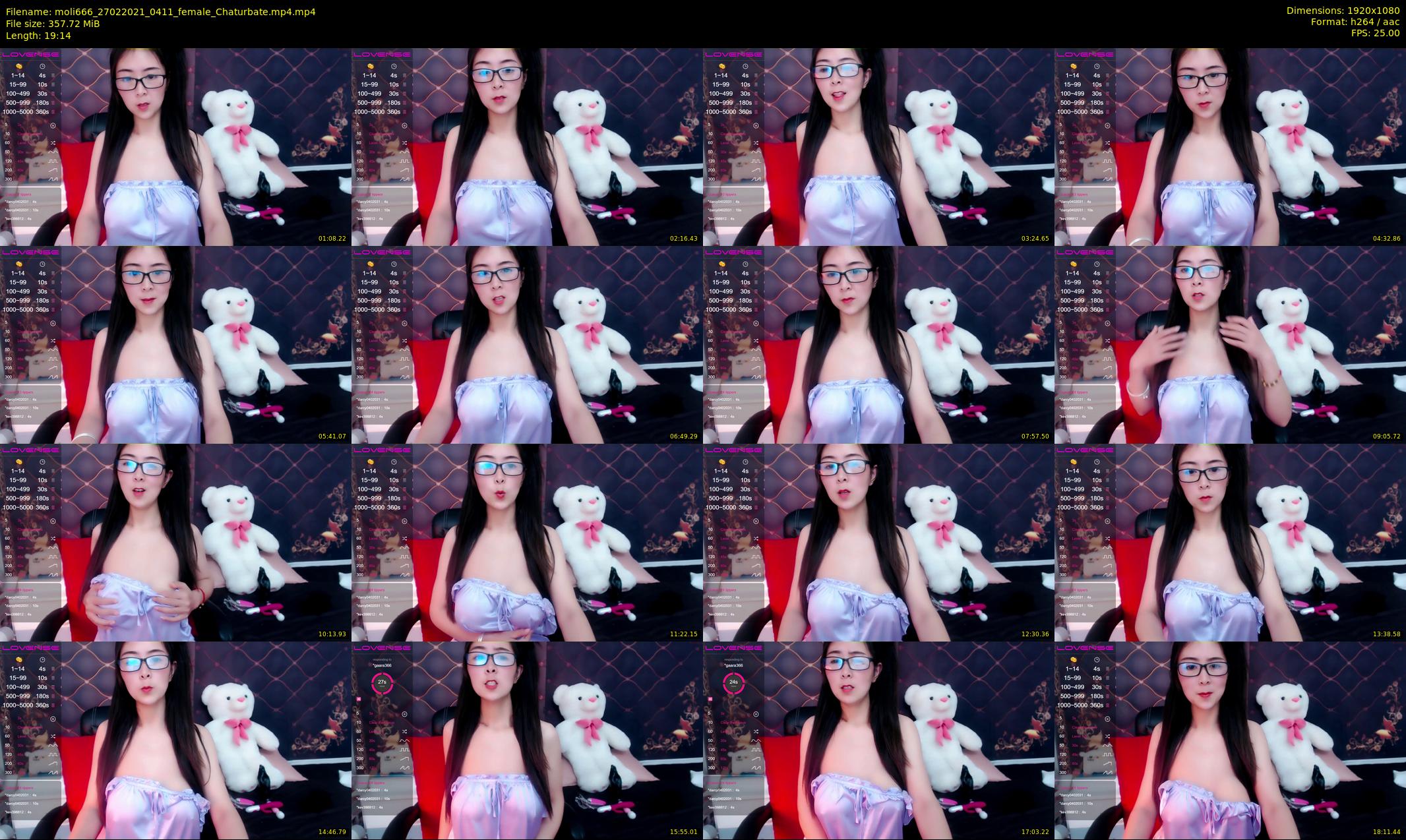 moli666 — 20 minute Chaturbate female cam show recording, 1080p, Feb 27, 2021