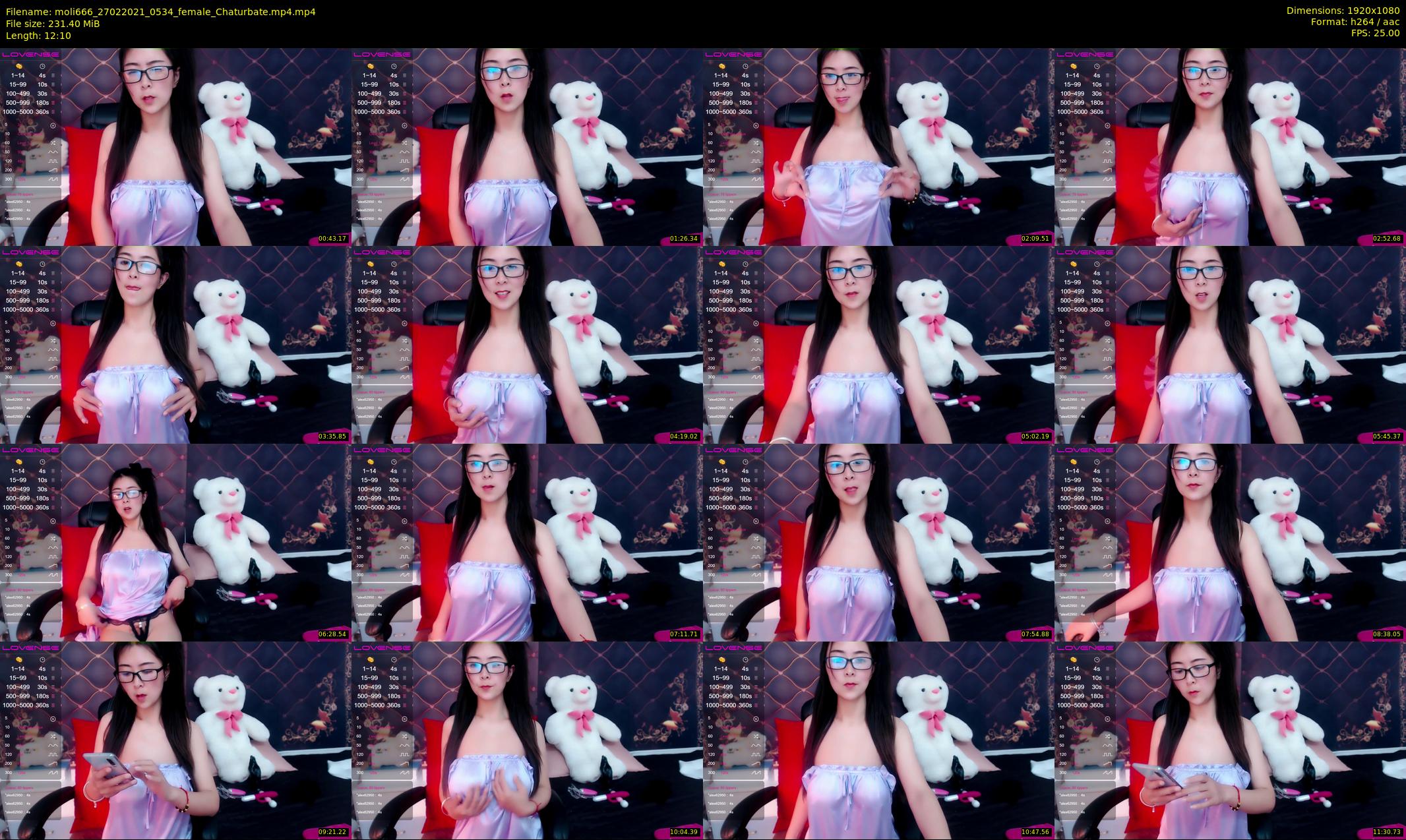 moli666 — 13 minute Chaturbate female cam show recording, 1080p, Feb 27, 2021