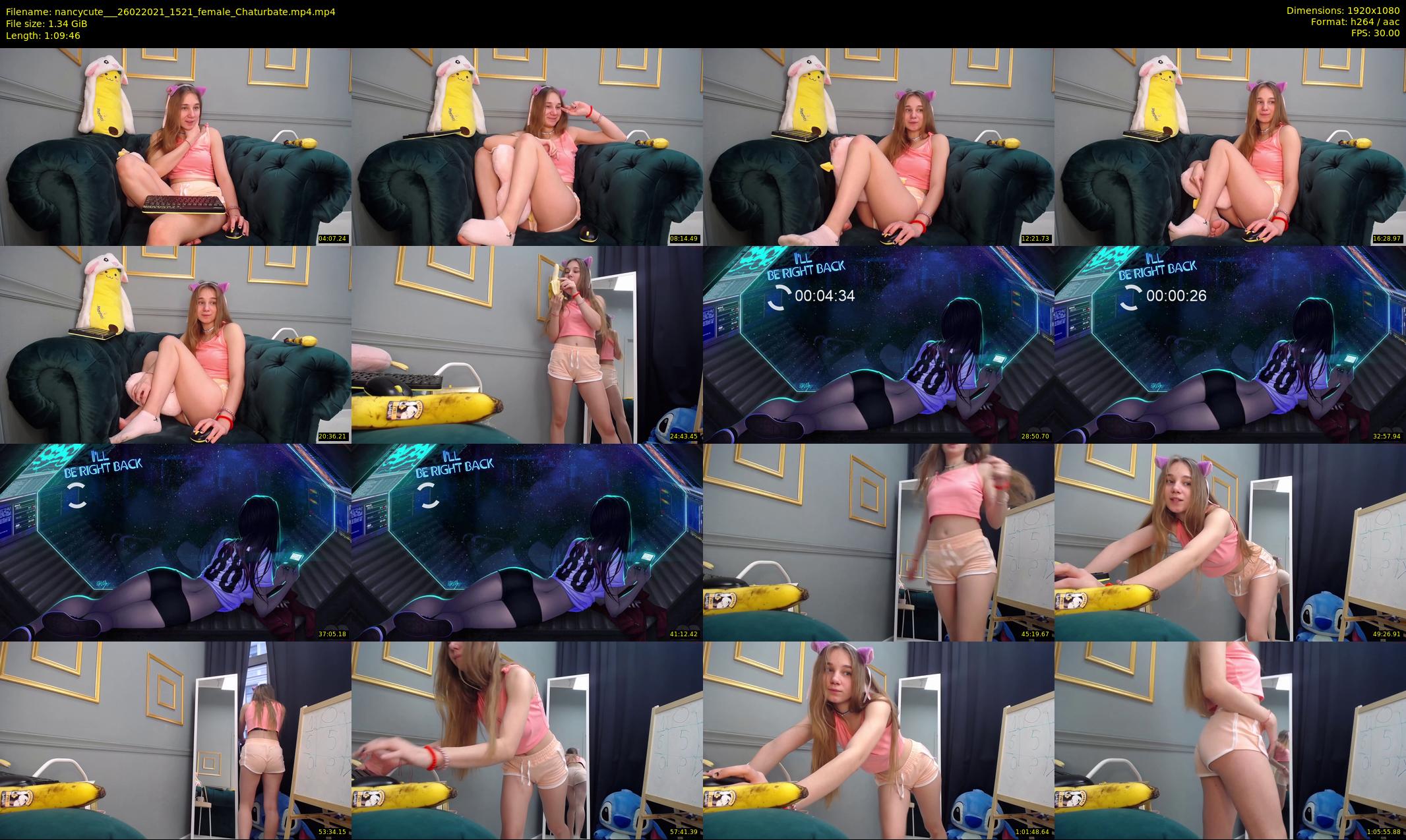 nancycute__ — 70 minute Chaturbate female cam show recording, 1080p, Feb 26, 2021