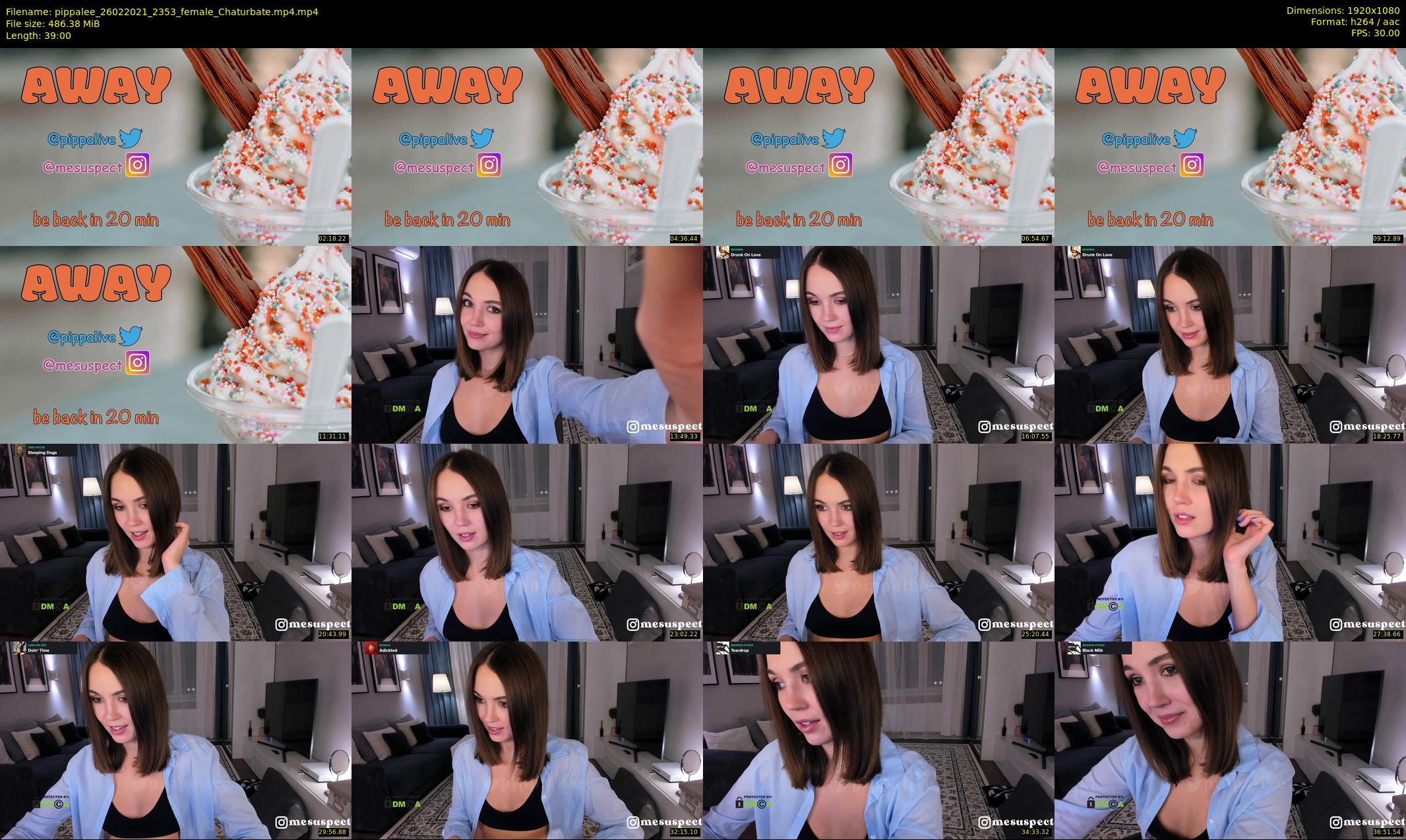 pippalee — 39 minute Chaturbate female cam show recording, 1080p, Feb 26, 2021