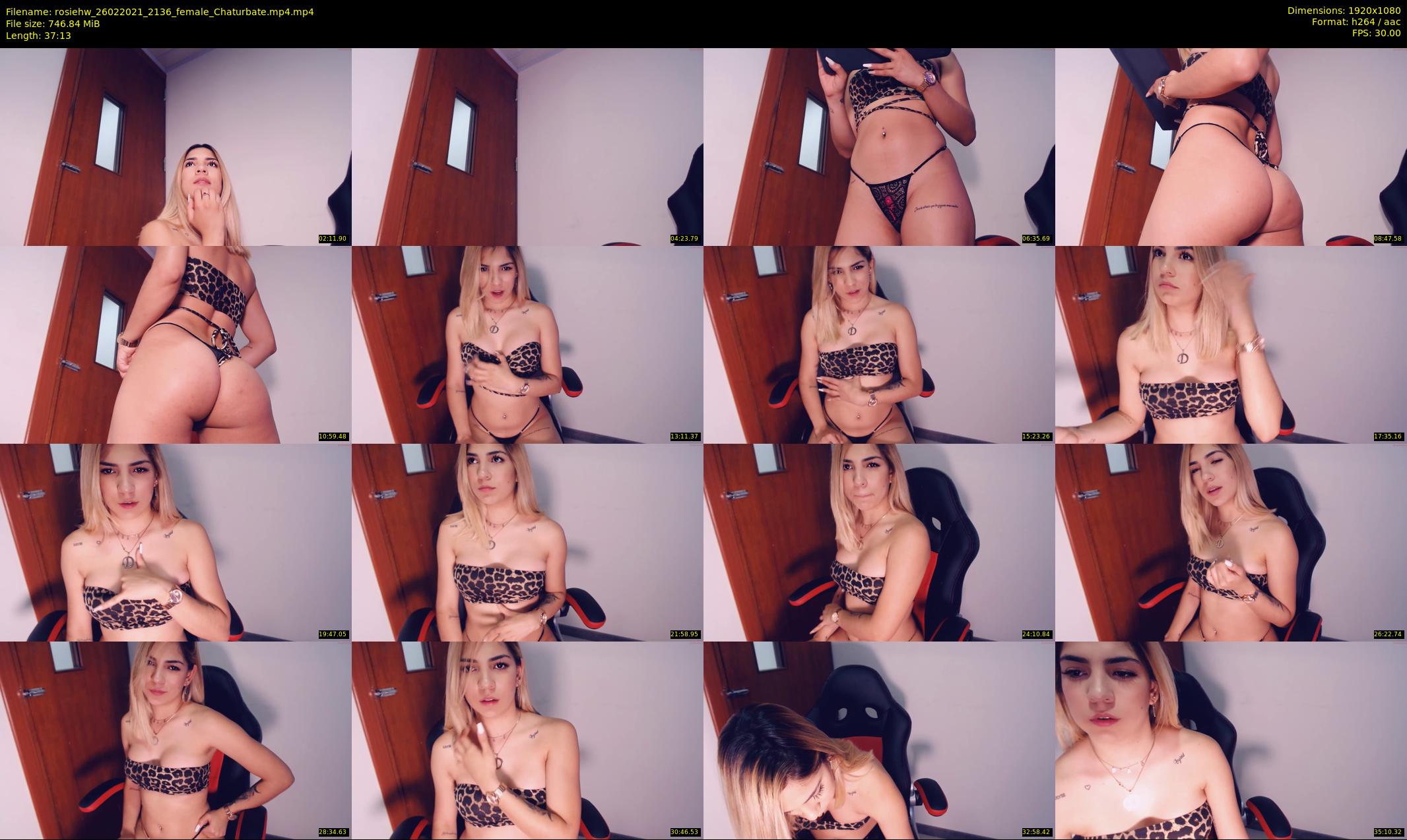 rosiehw — 38 minute Chaturbate couple cam show recording, 1080p, Feb 26, 2021