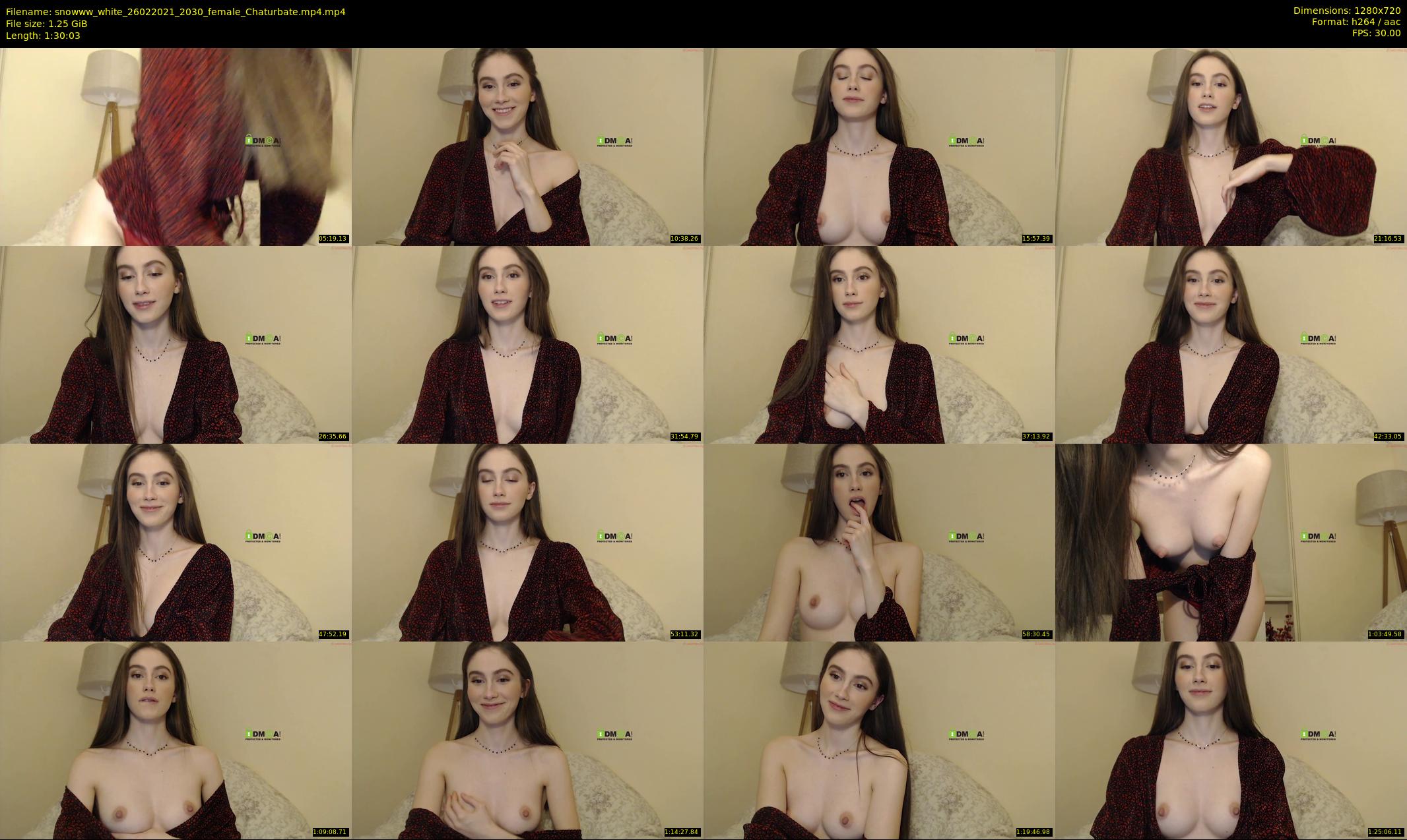 snowww_white — 91 minute Chaturbate female cam show recording, 720p, Feb 26, 2021
