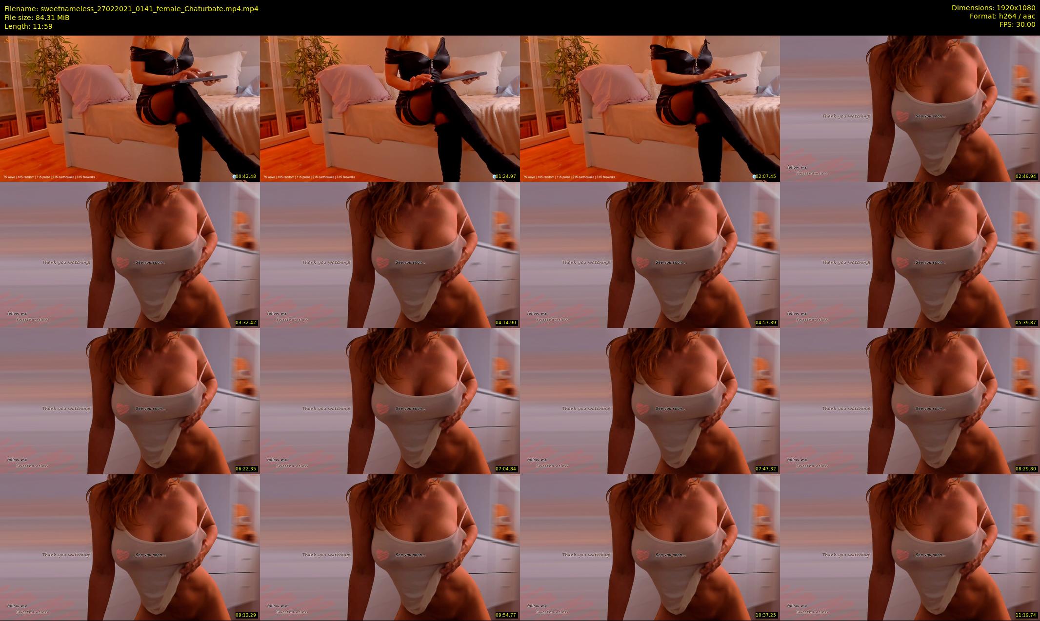 sweetnameless — 12 minute Chaturbate couple cam show recording, 1080p, Feb 27, 2021