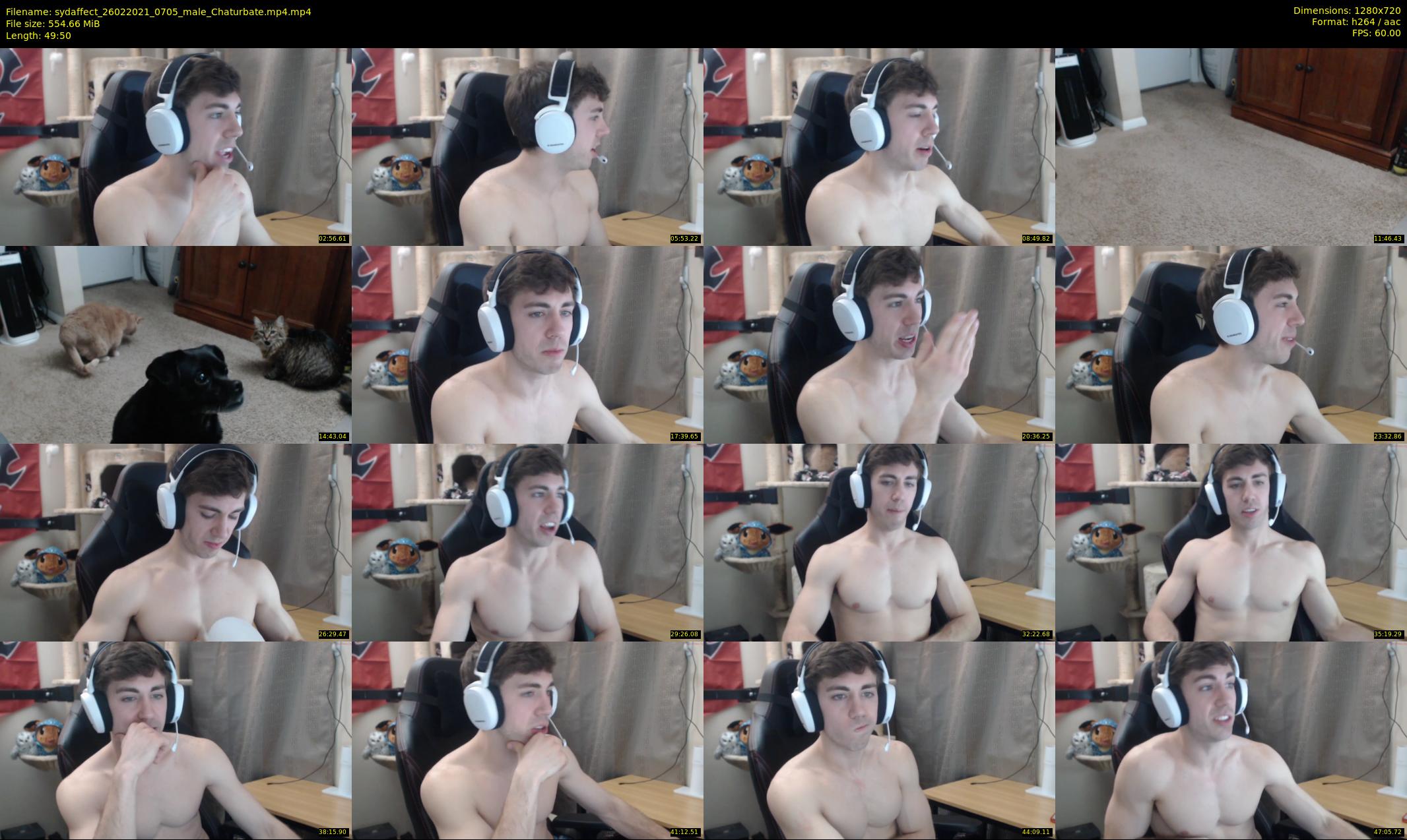 sydaffect — 50 minute Chaturbate male cam show recording, 720p, Feb 26, 2021