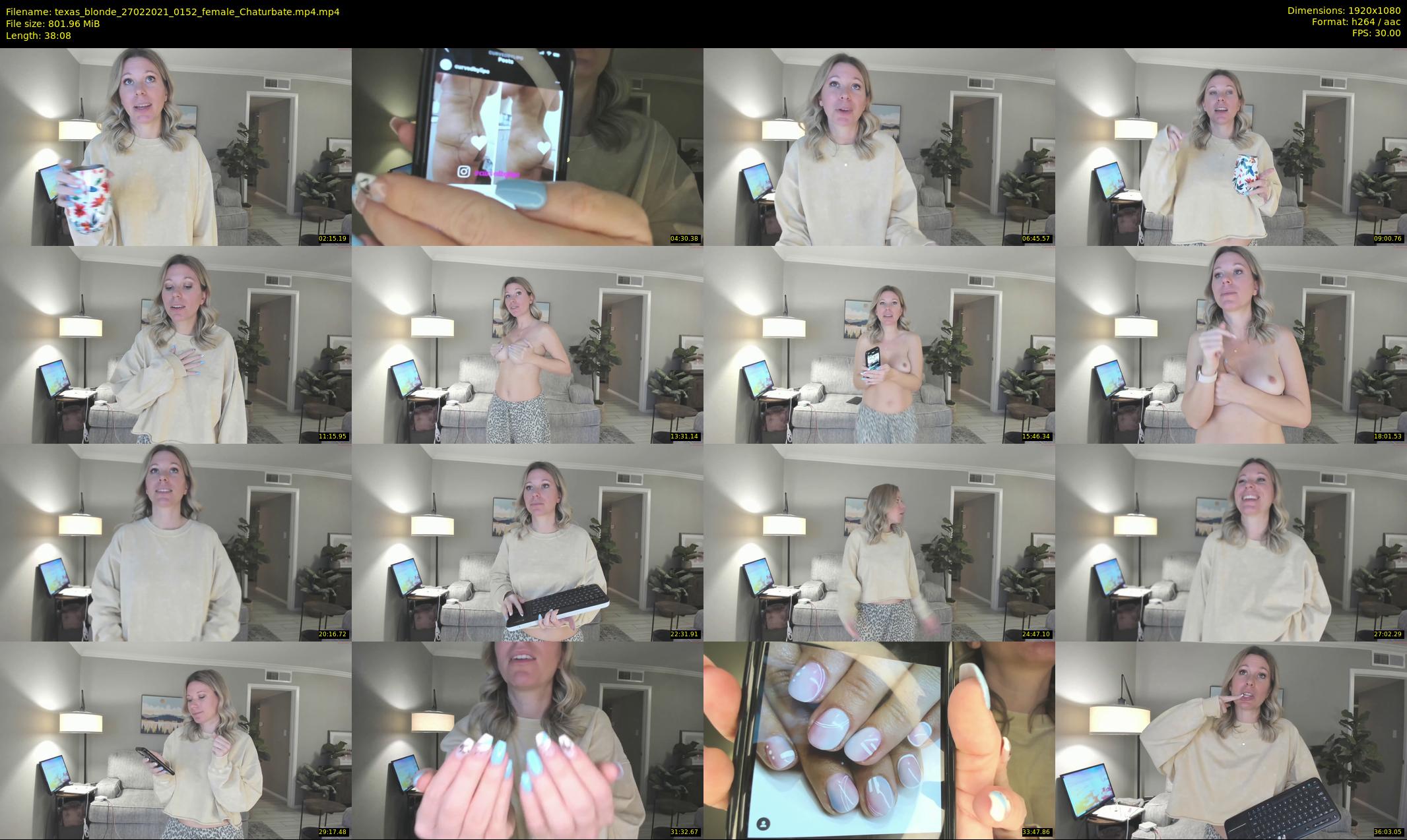 texas_blonde — 39 minute Chaturbate female cam show recording, 1080p, Feb 27, 2021